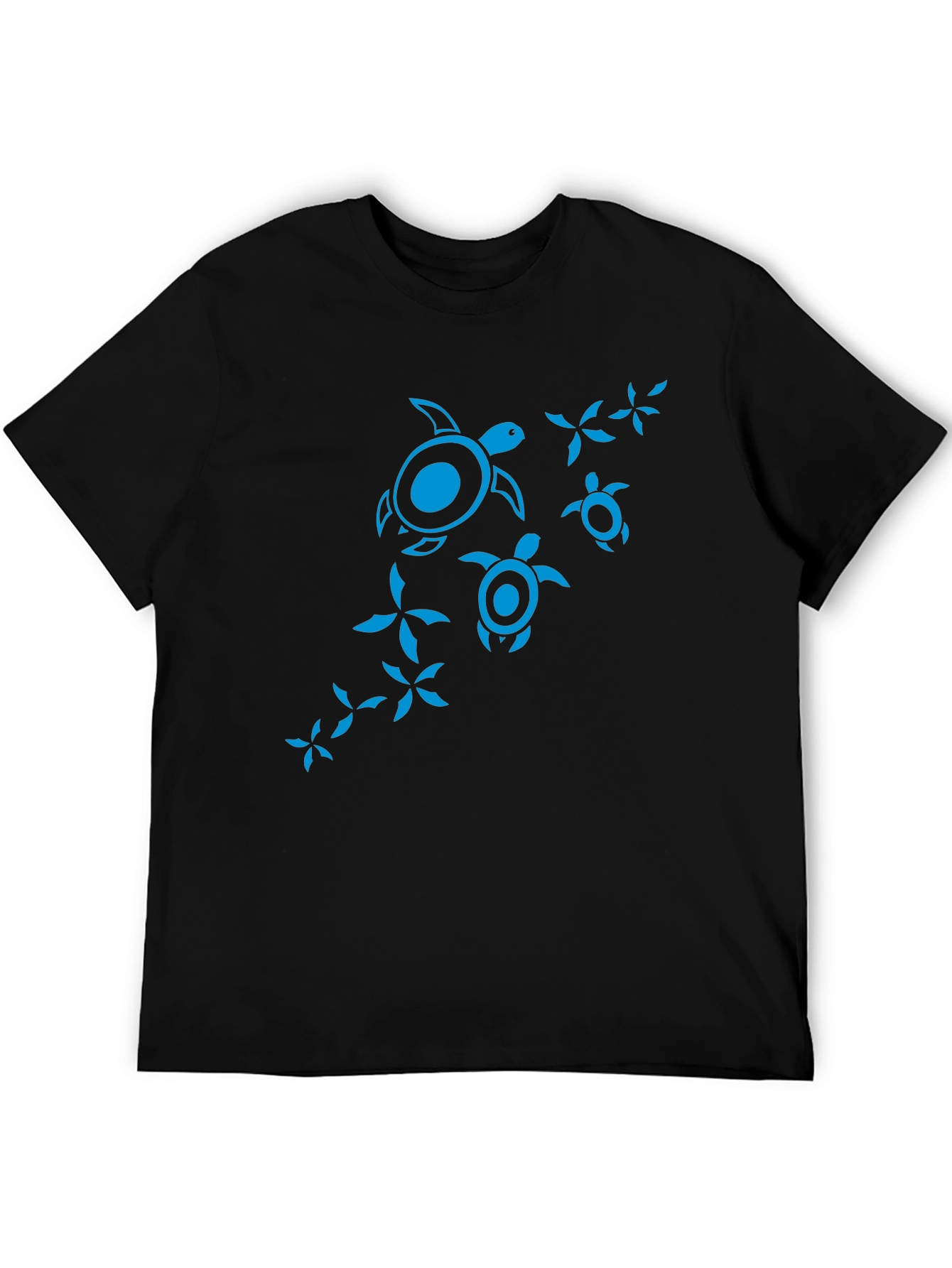 Turtle Graphic T-Shirt - Black
