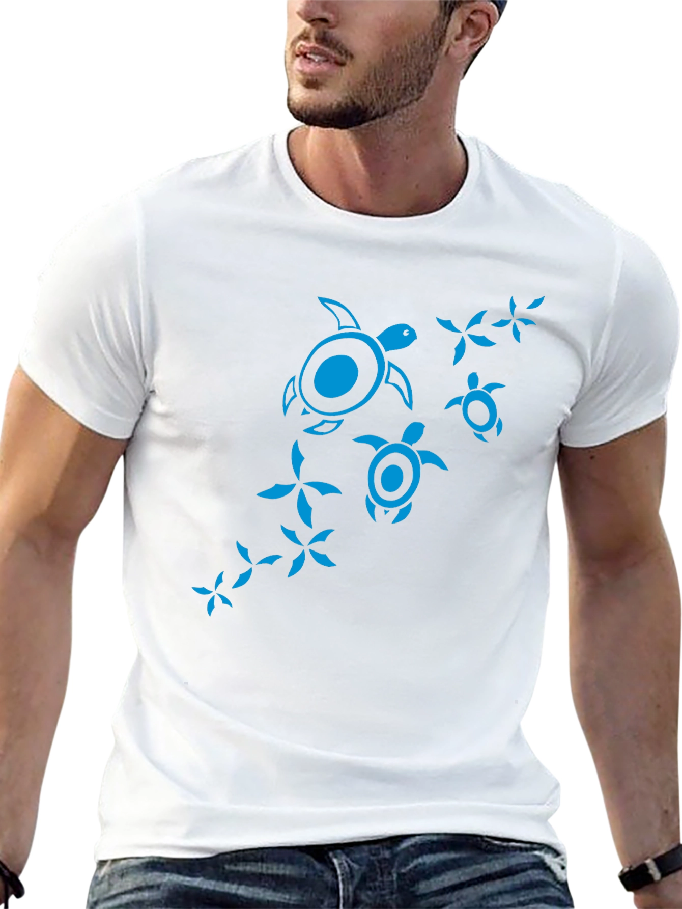 Turtle Graphic T-Shirt - Black