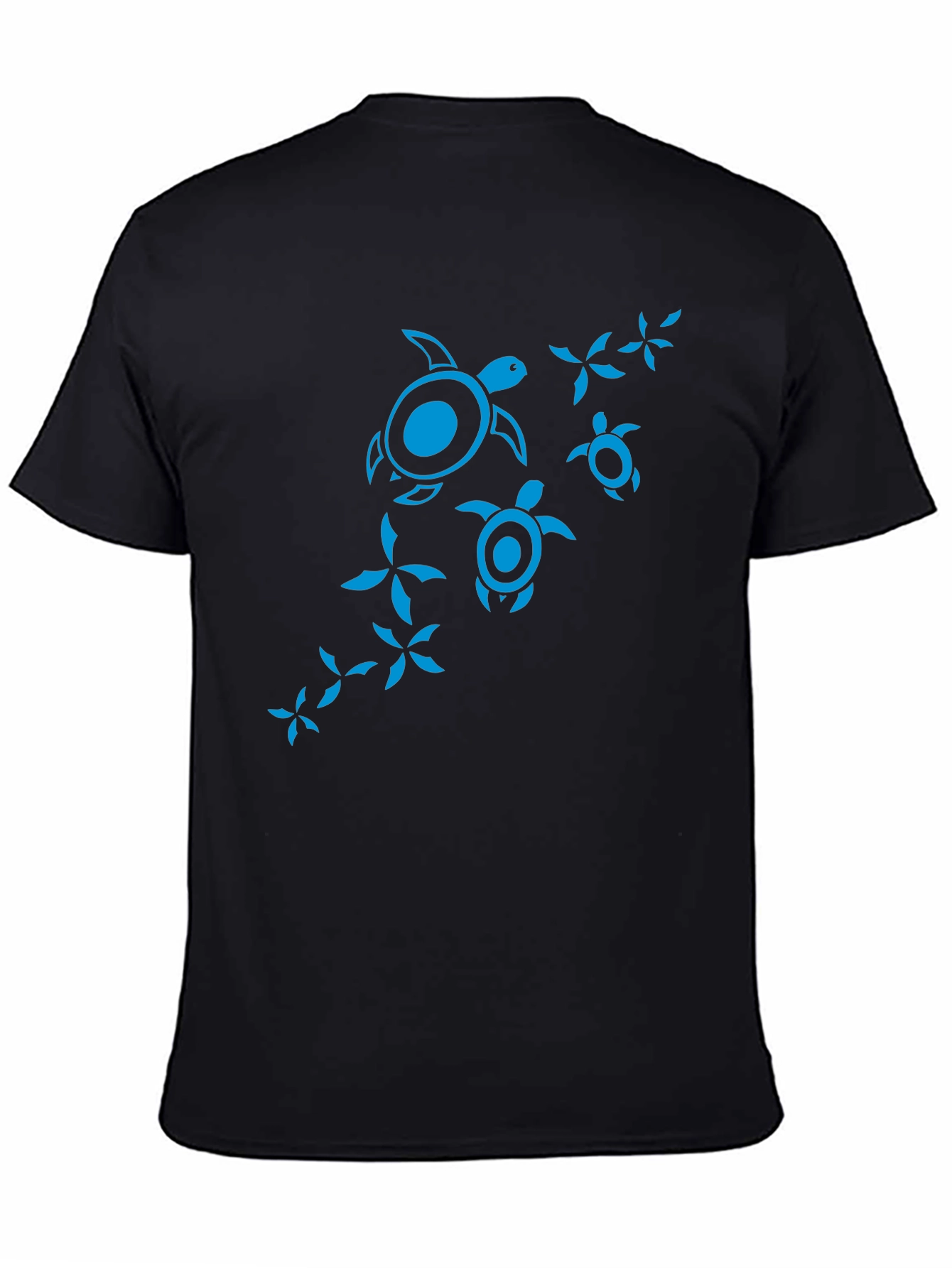 Turtle Graphic T-Shirt - Black
