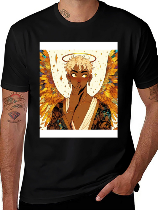 Angel Wings Graphic T-Shirt - Black