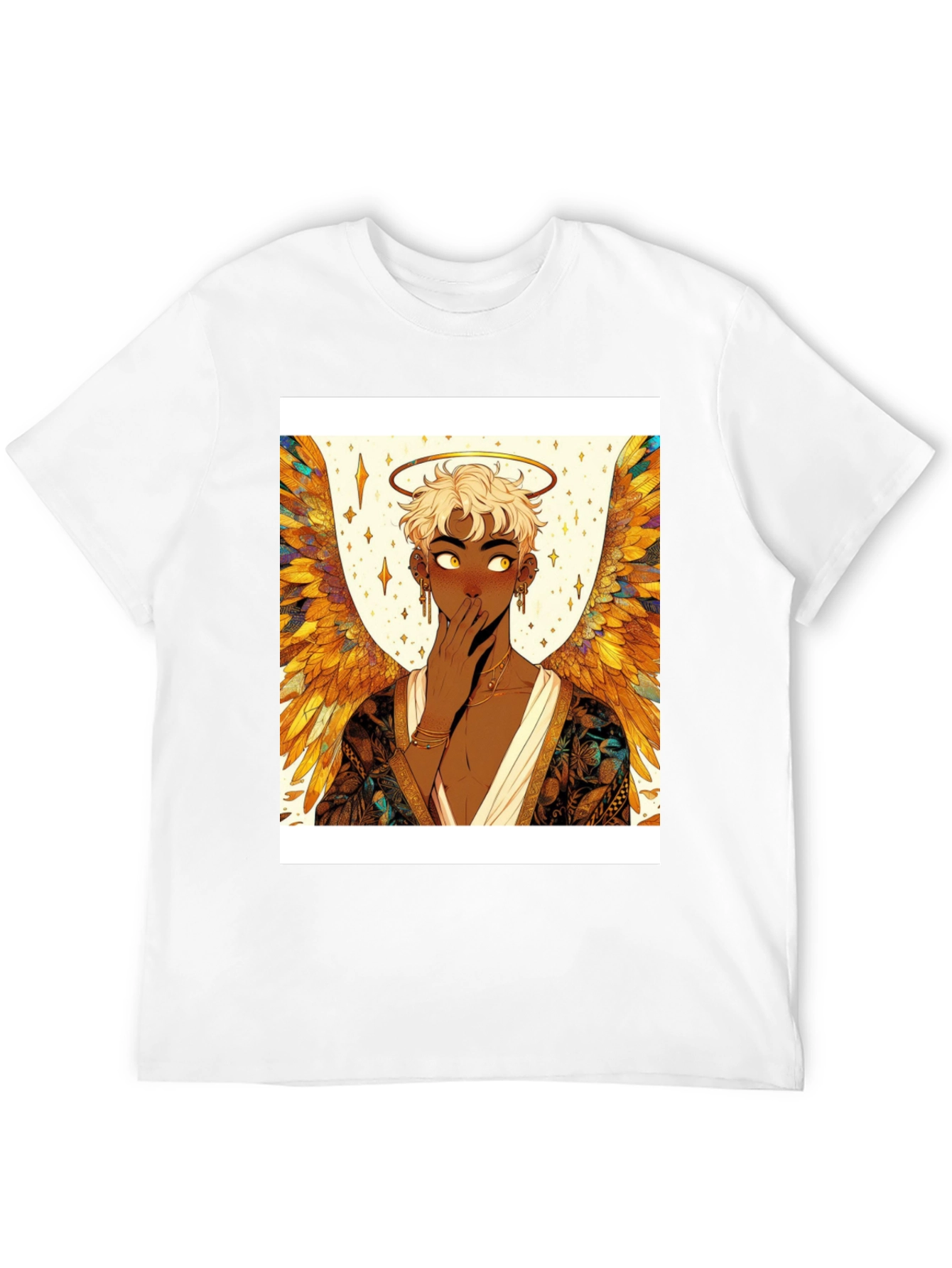 Angel Wings Graphic T-Shirt - Black