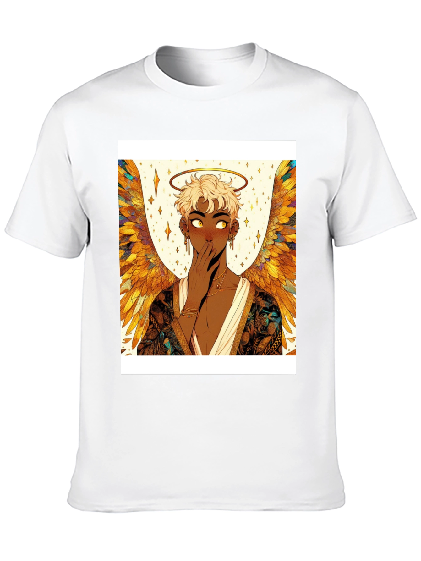 Angel Wings Graphic T-Shirt - Black