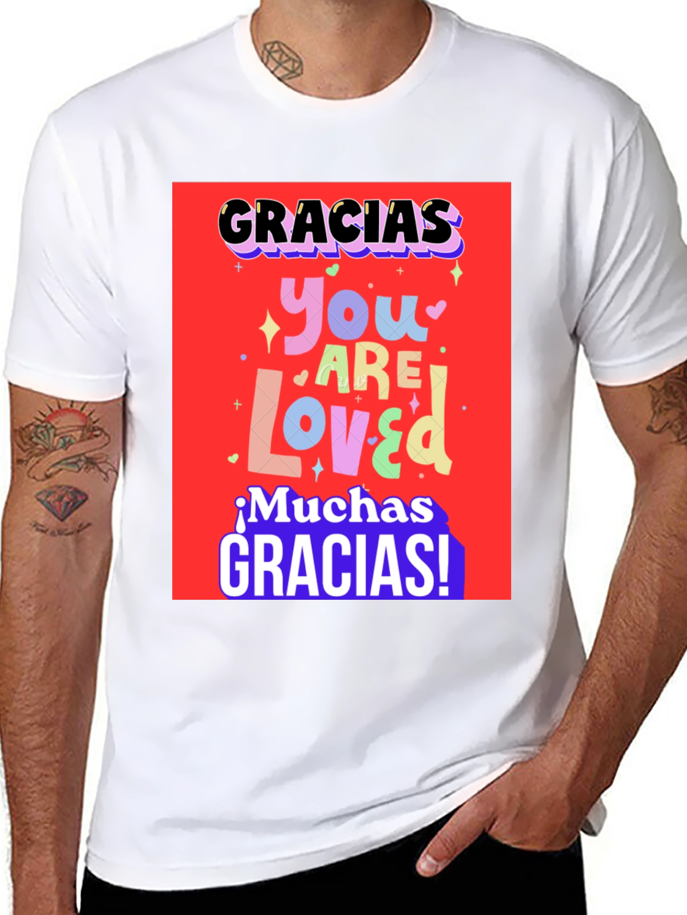 Gracias You Are Loved Graphic T-Shirt