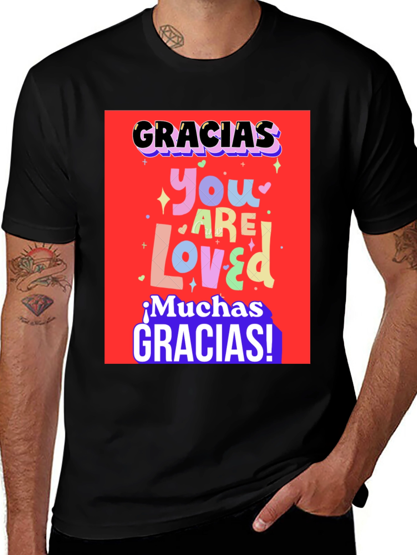 Gracias You Are Loved Graphic T-Shirt