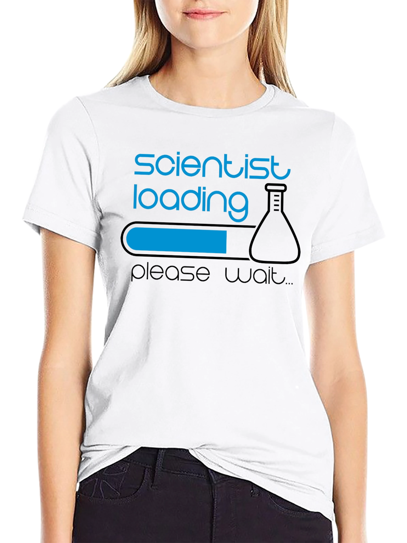 Scientist Loading Funny Graphic T-Shirt