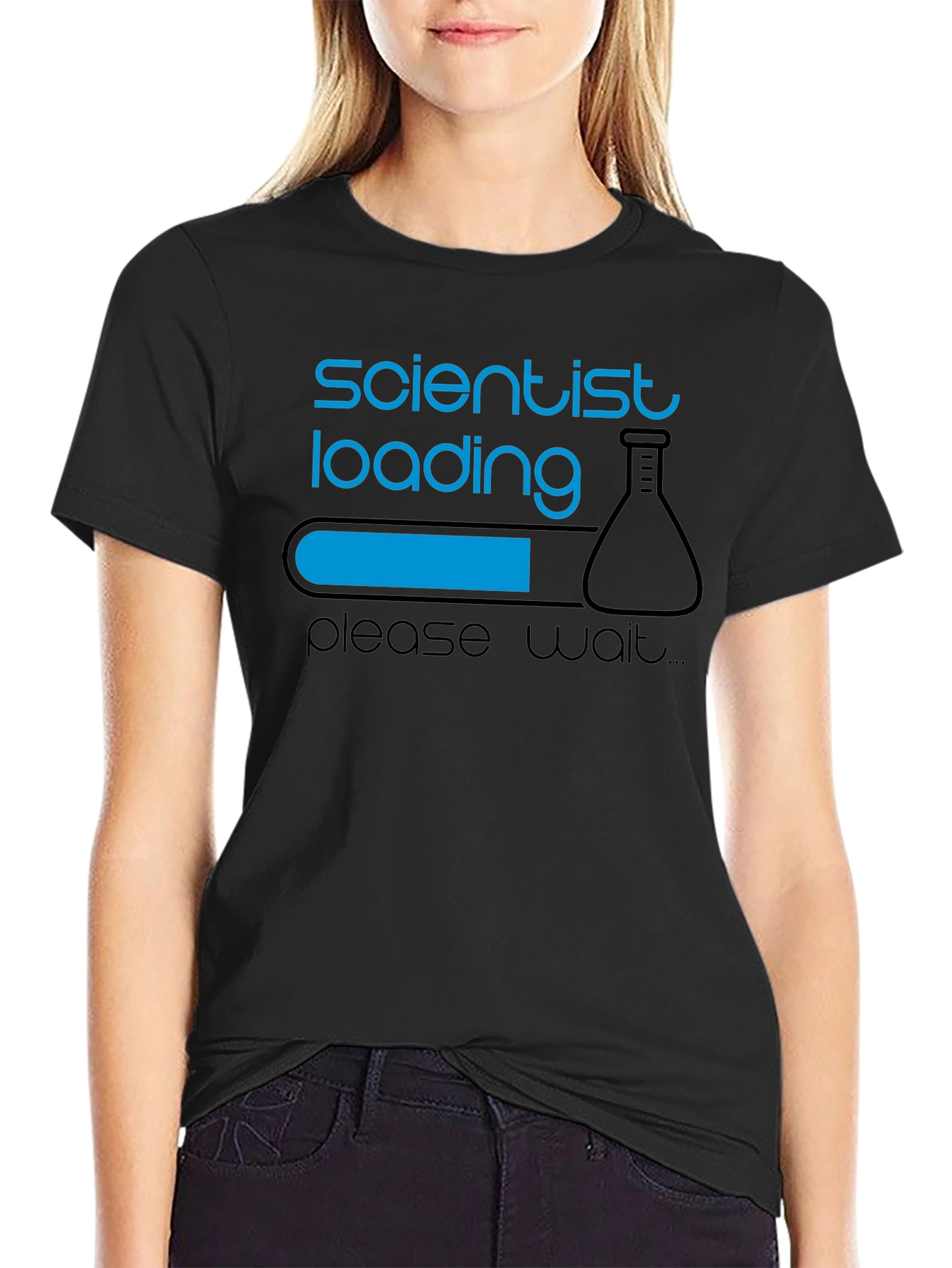 Scientist Loading Funny Graphic T-Shirt