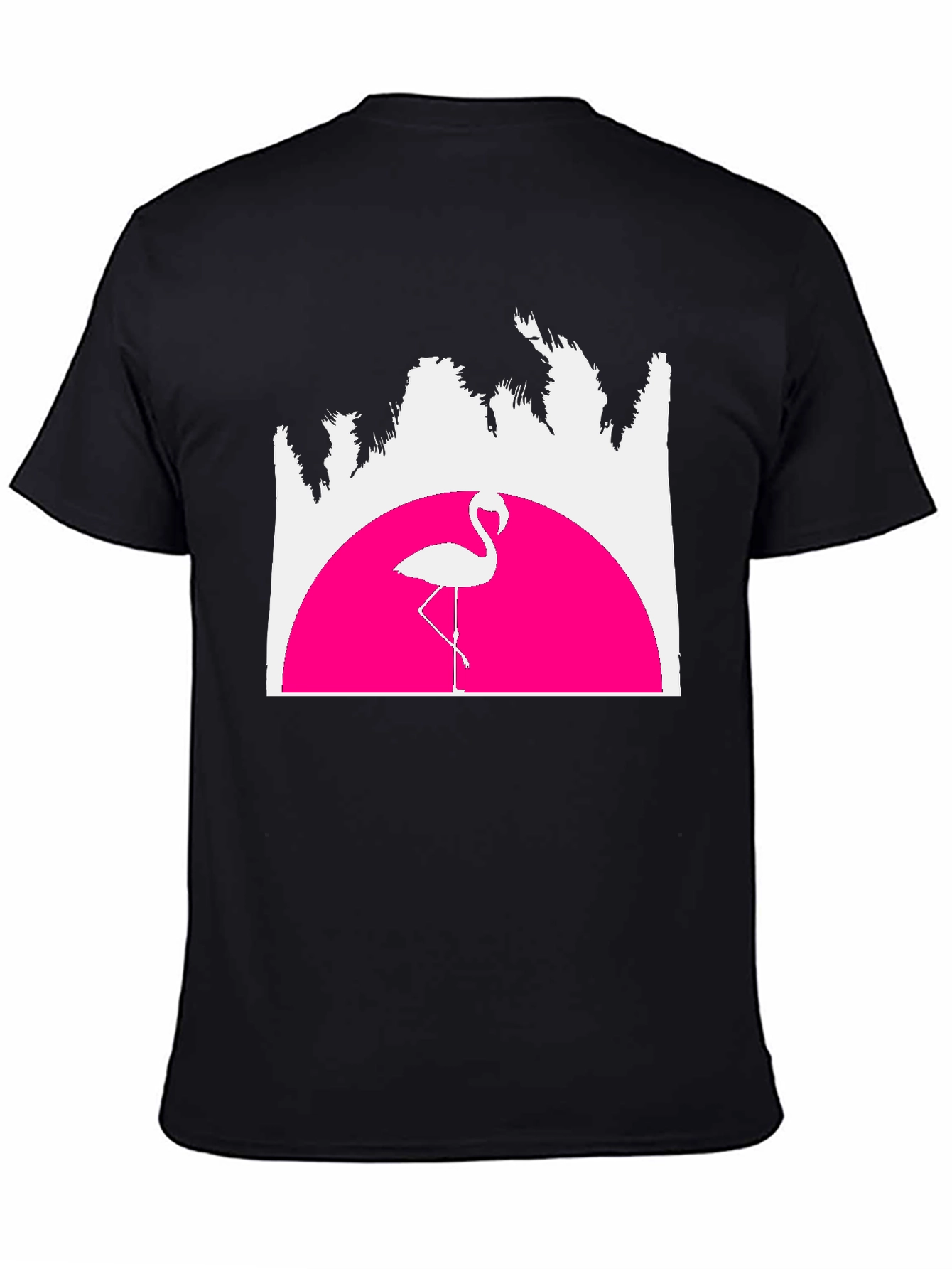 Retro Flamingo T-Shirt - Sunset Graphic Tee