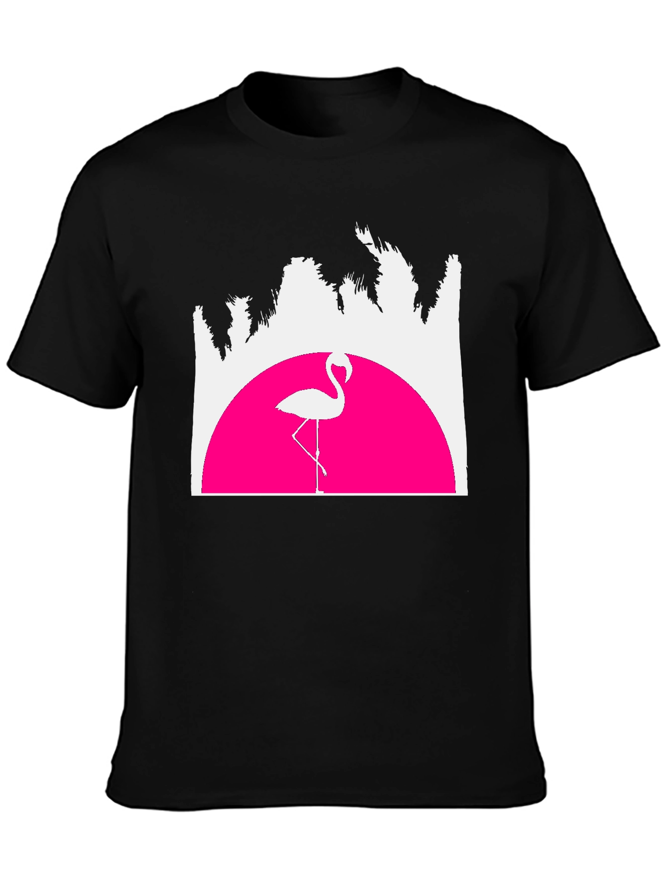 Retro Flamingo T-Shirt - Sunset Graphic Tee