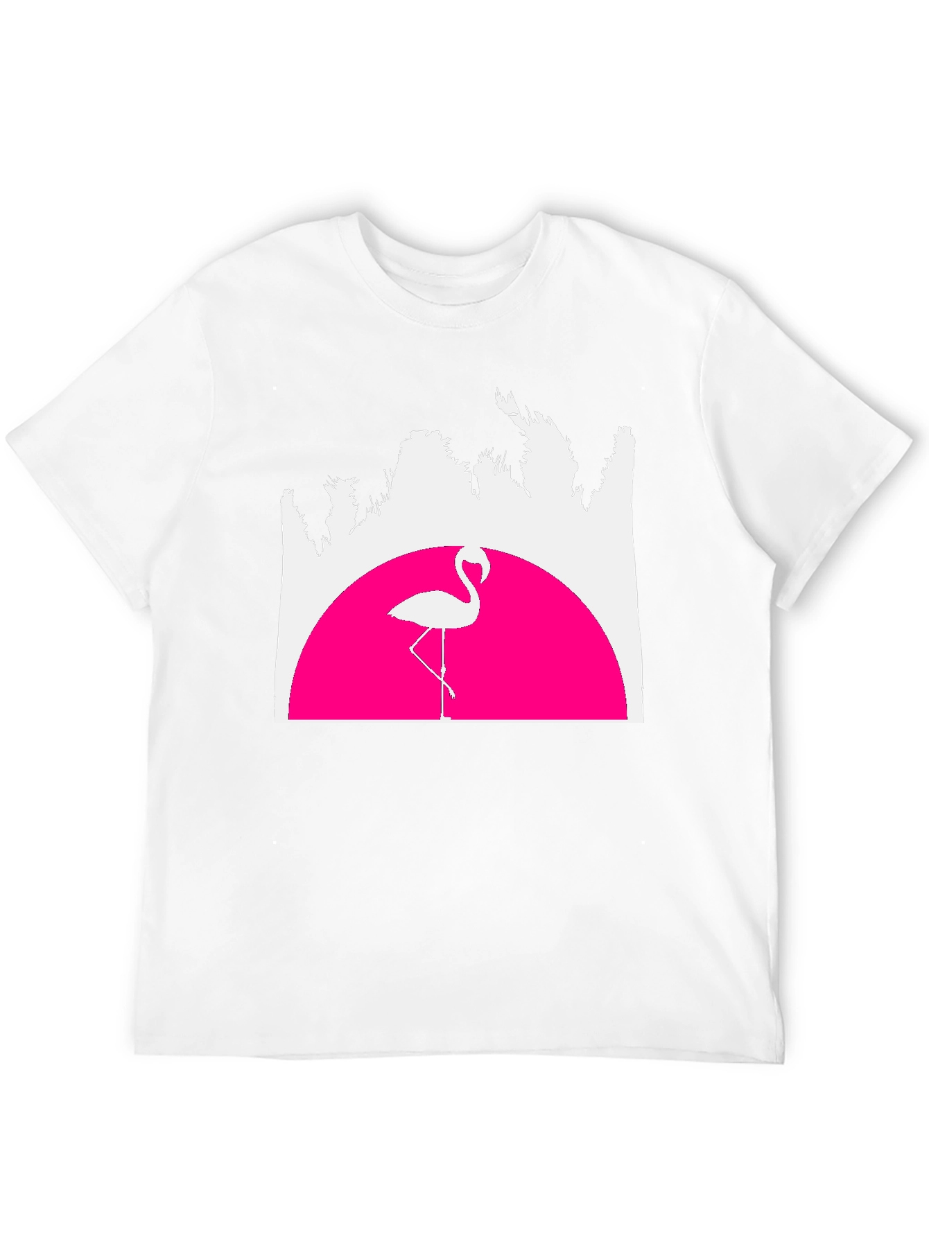 Retro Flamingo T-Shirt - Sunset Graphic Tee