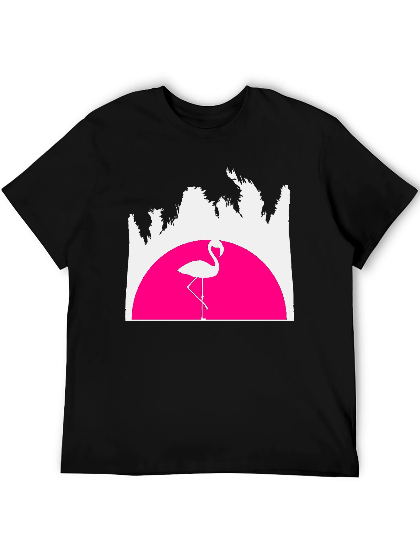 Retro Flamingo T-Shirt - Sunset Graphic Tee