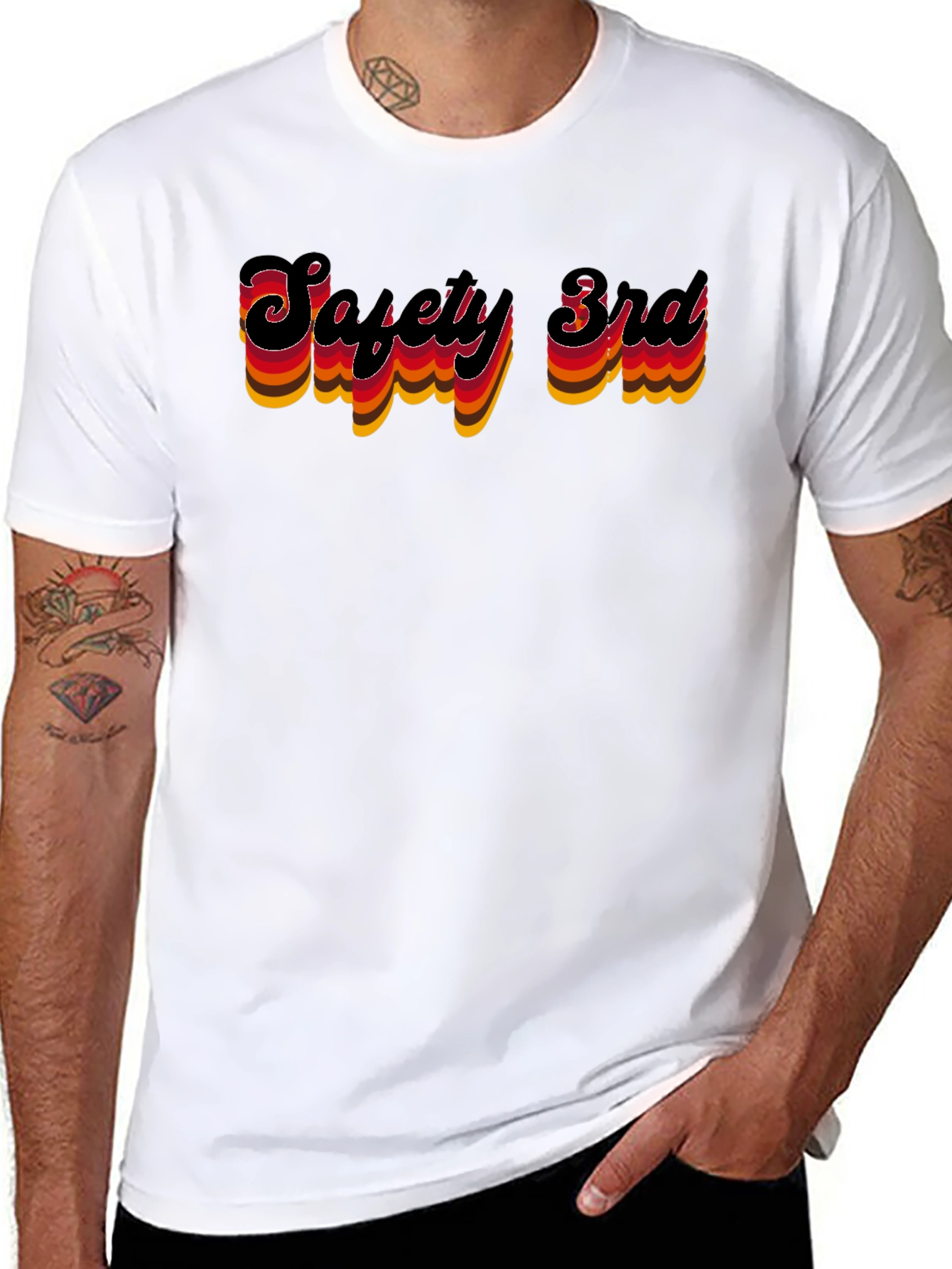 Safety 3rd Retro Graphic T-Shirt