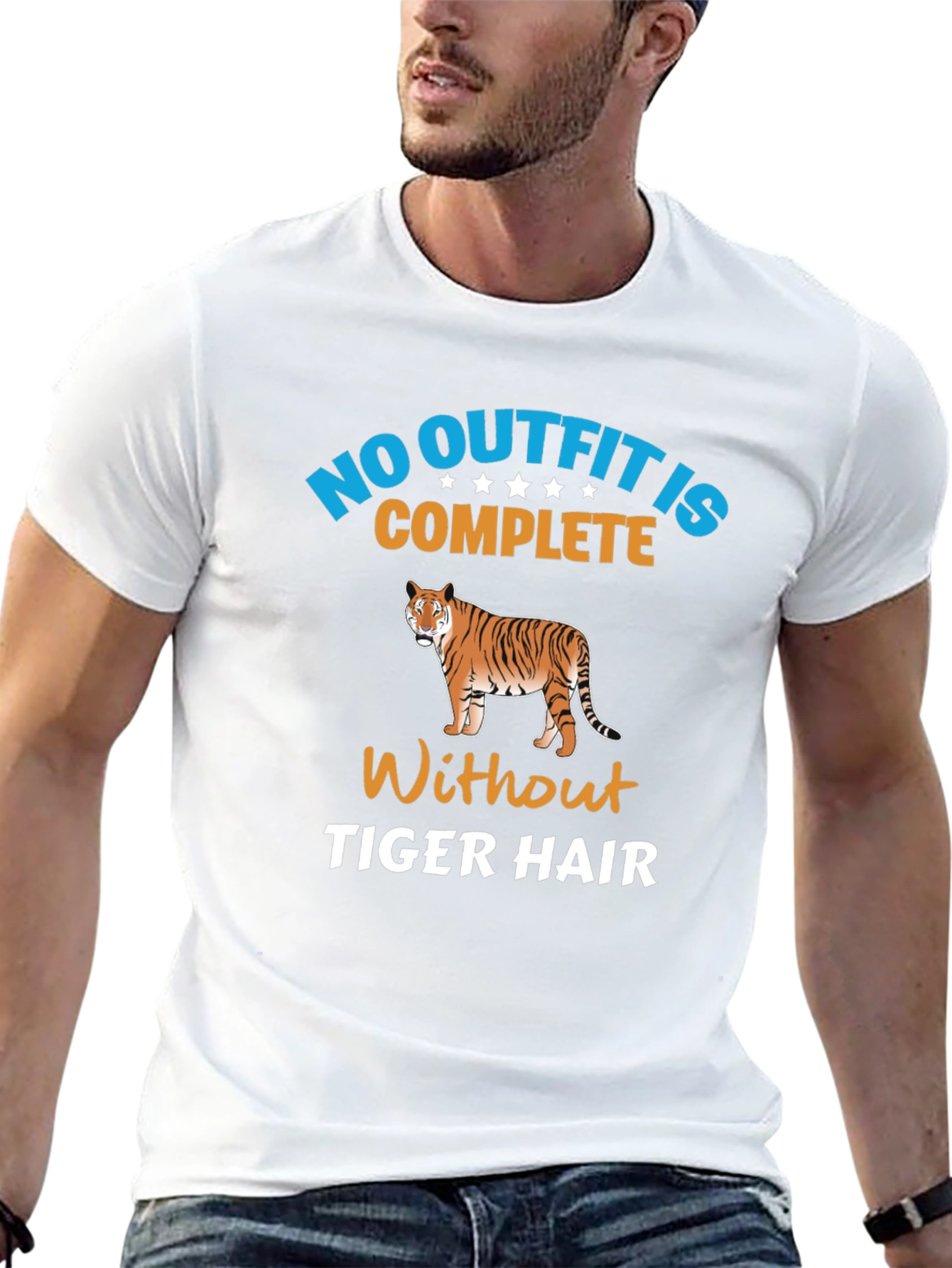 No Outfit Complete Tiger Hair T-Shirt