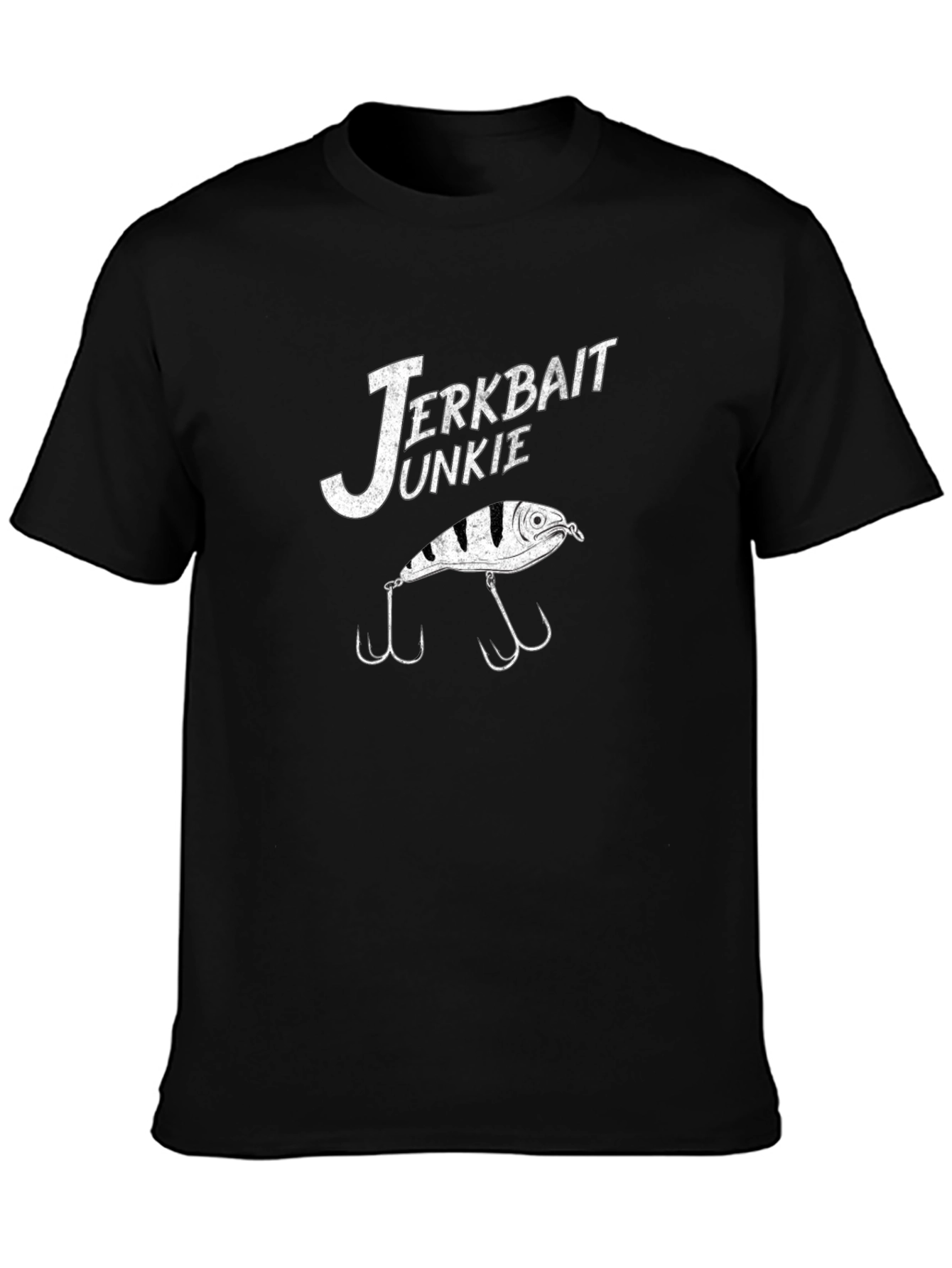 Jerkbait Junkie Black T-Shirt