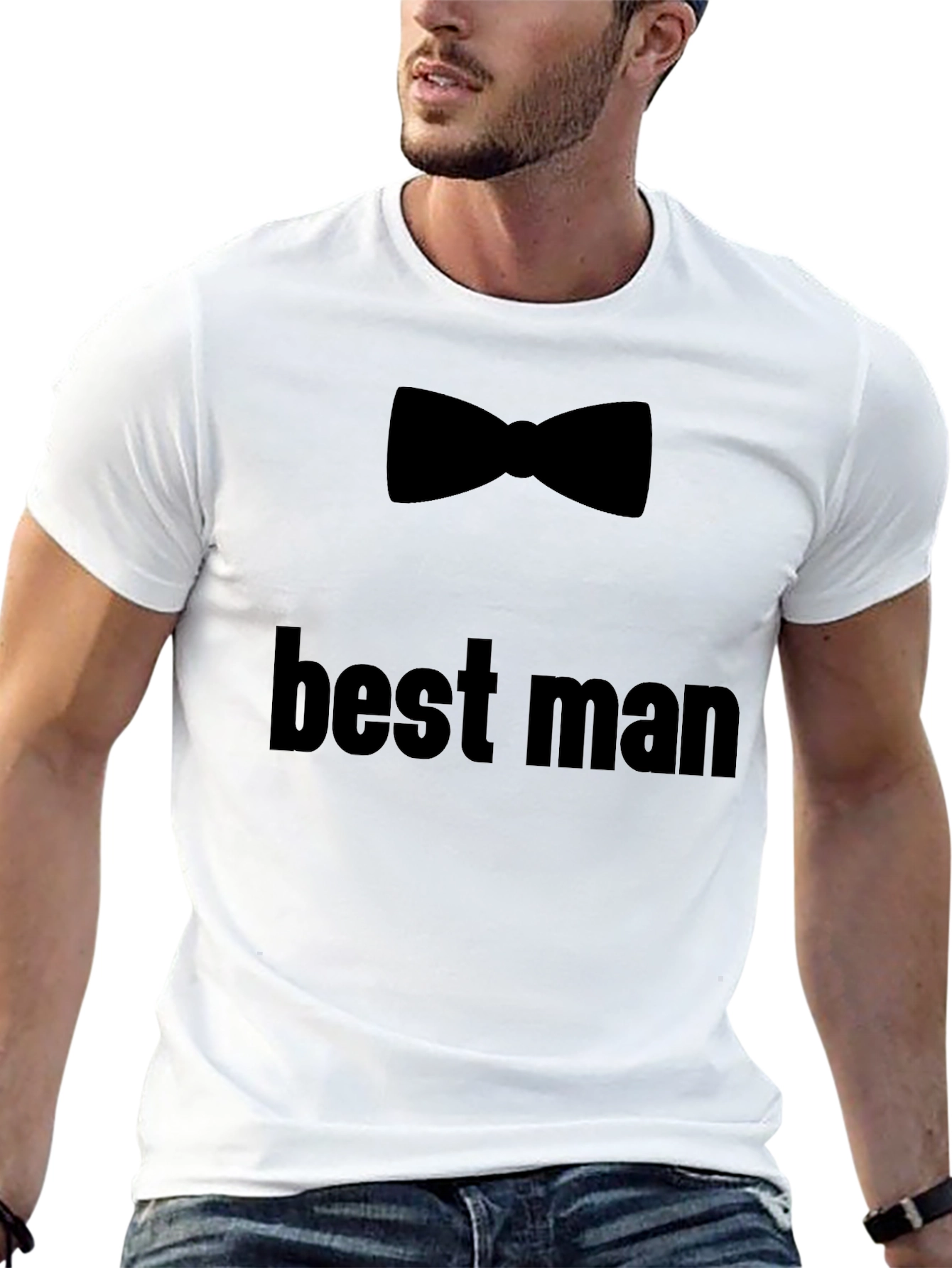 Best Man Bow Tie T-Shirt