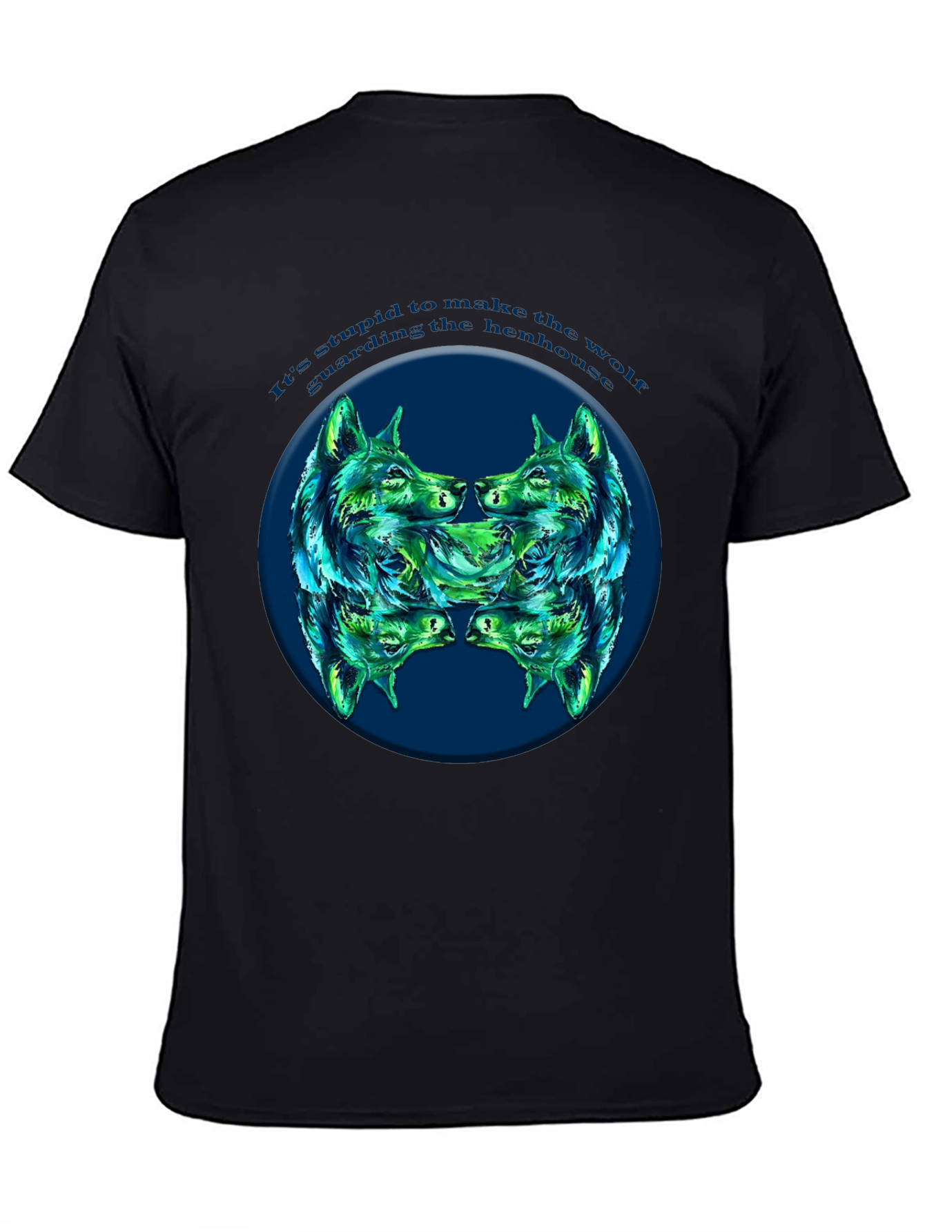 Wolf Henhouse Graphic Tee - Mens Black T-Shirt