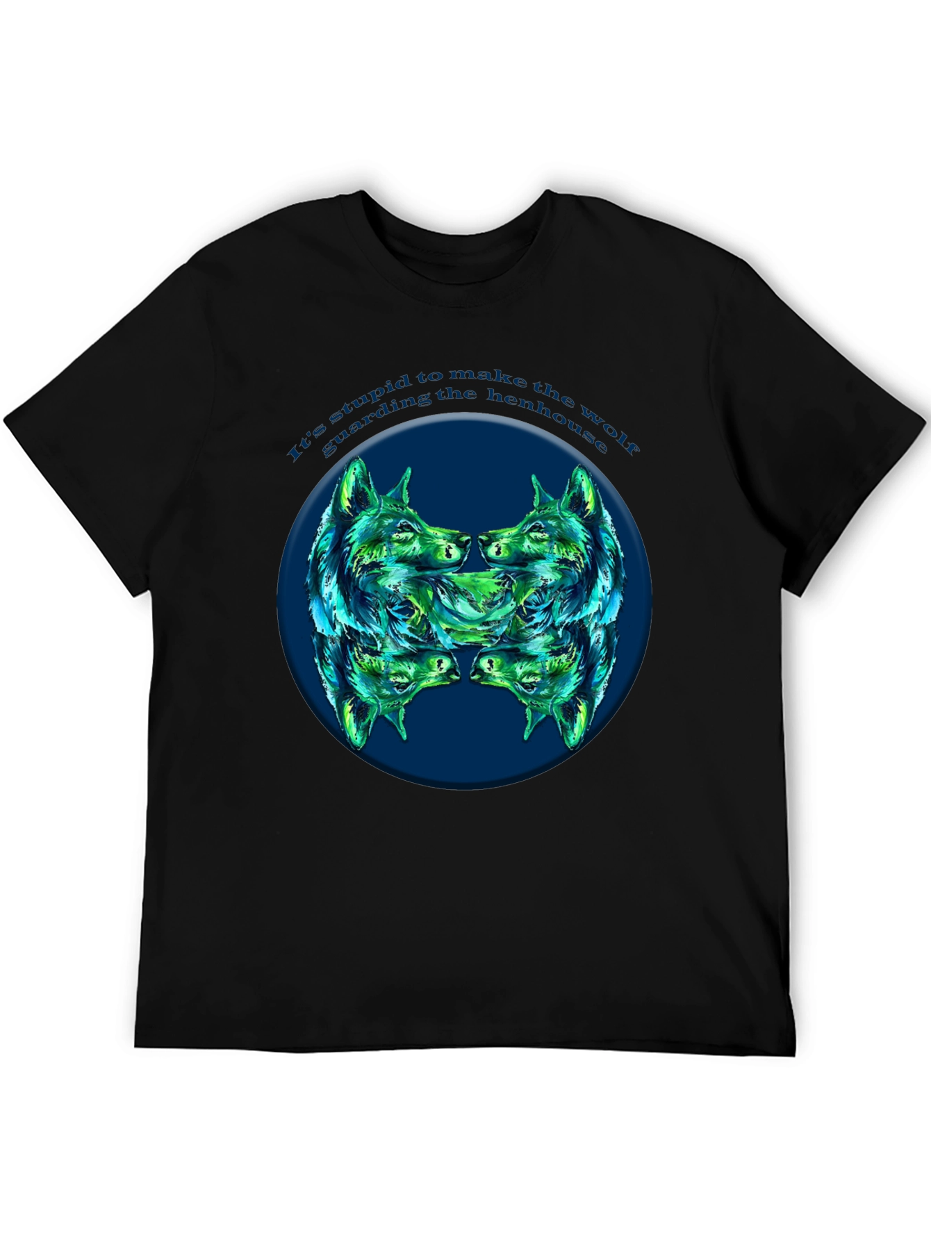 Wolf Henhouse Graphic Tee - Mens Black T-Shirt