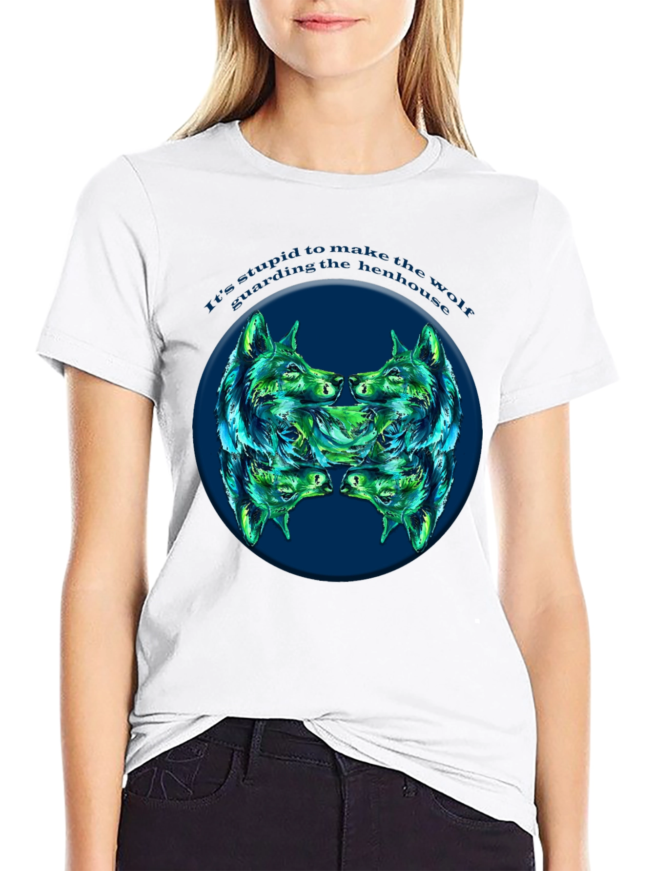 Wolf Henhouse Graphic Tee - Mens Black T-Shirt