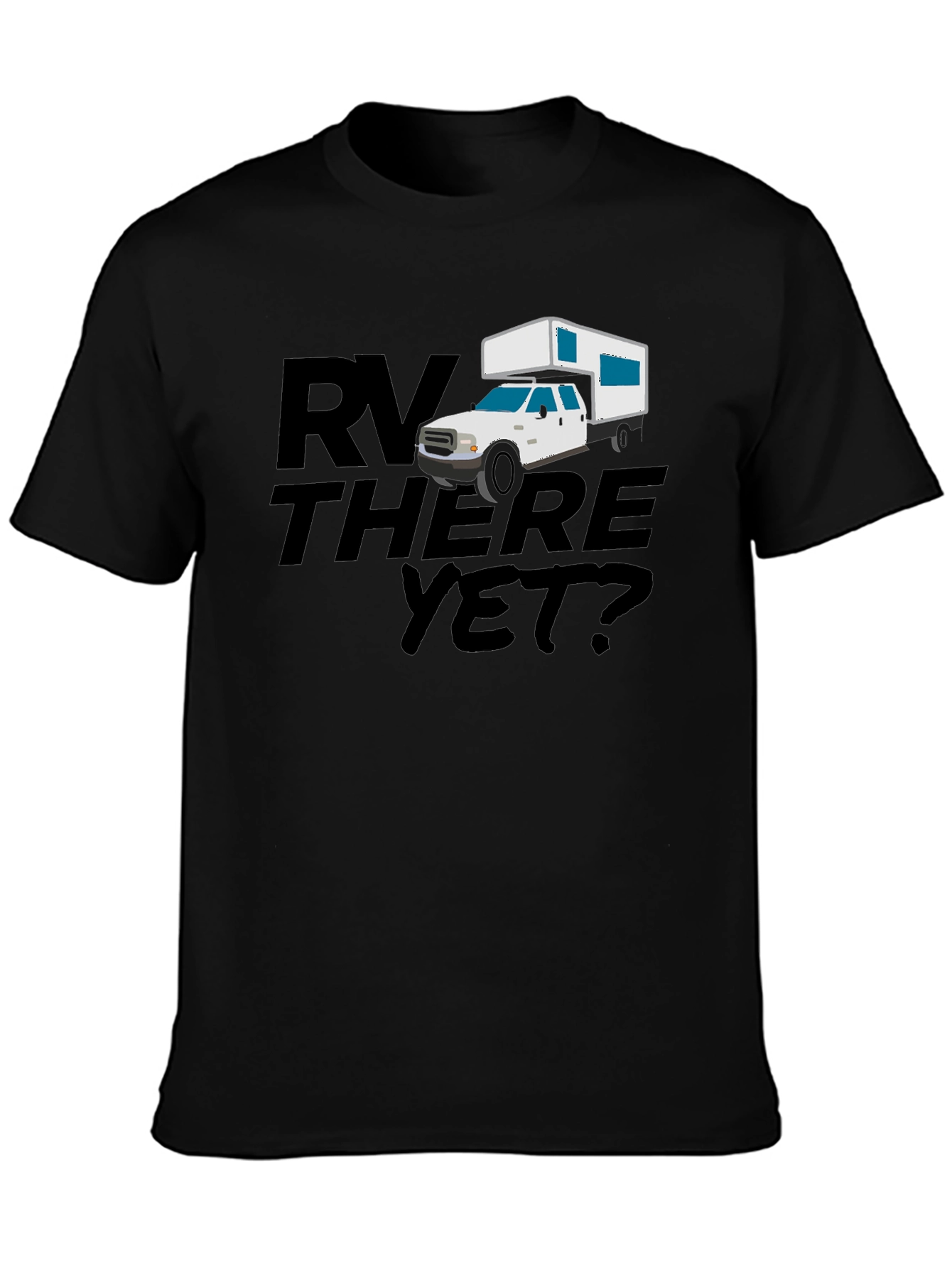 RV There Yet? Black Graphic Tee