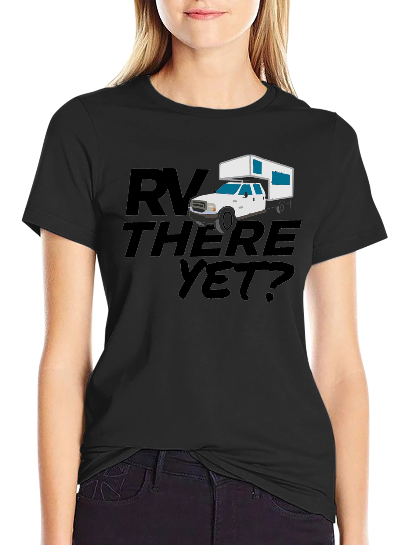 RV There Yet? Black Graphic Tee