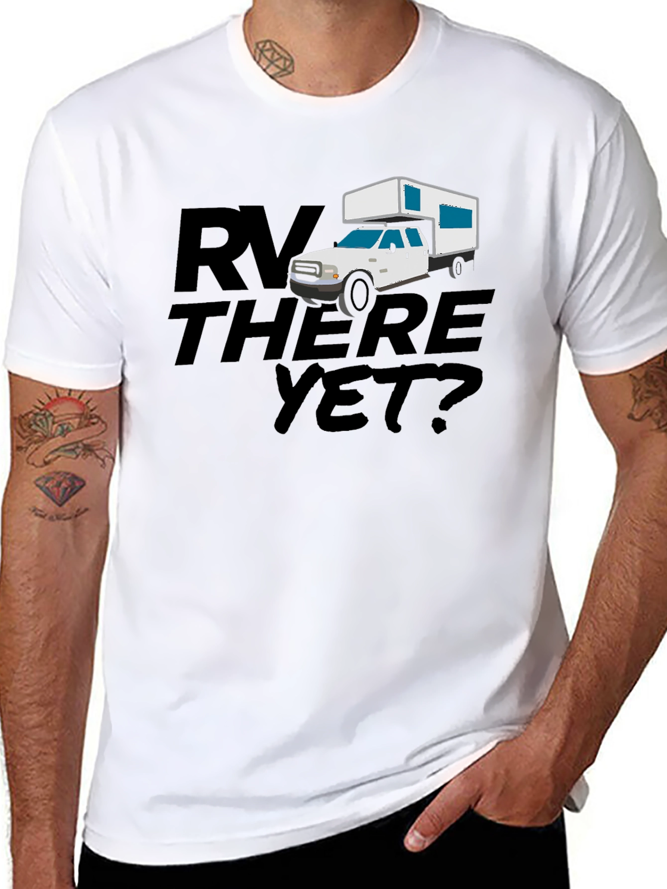 RV There Yet? Black Graphic Tee