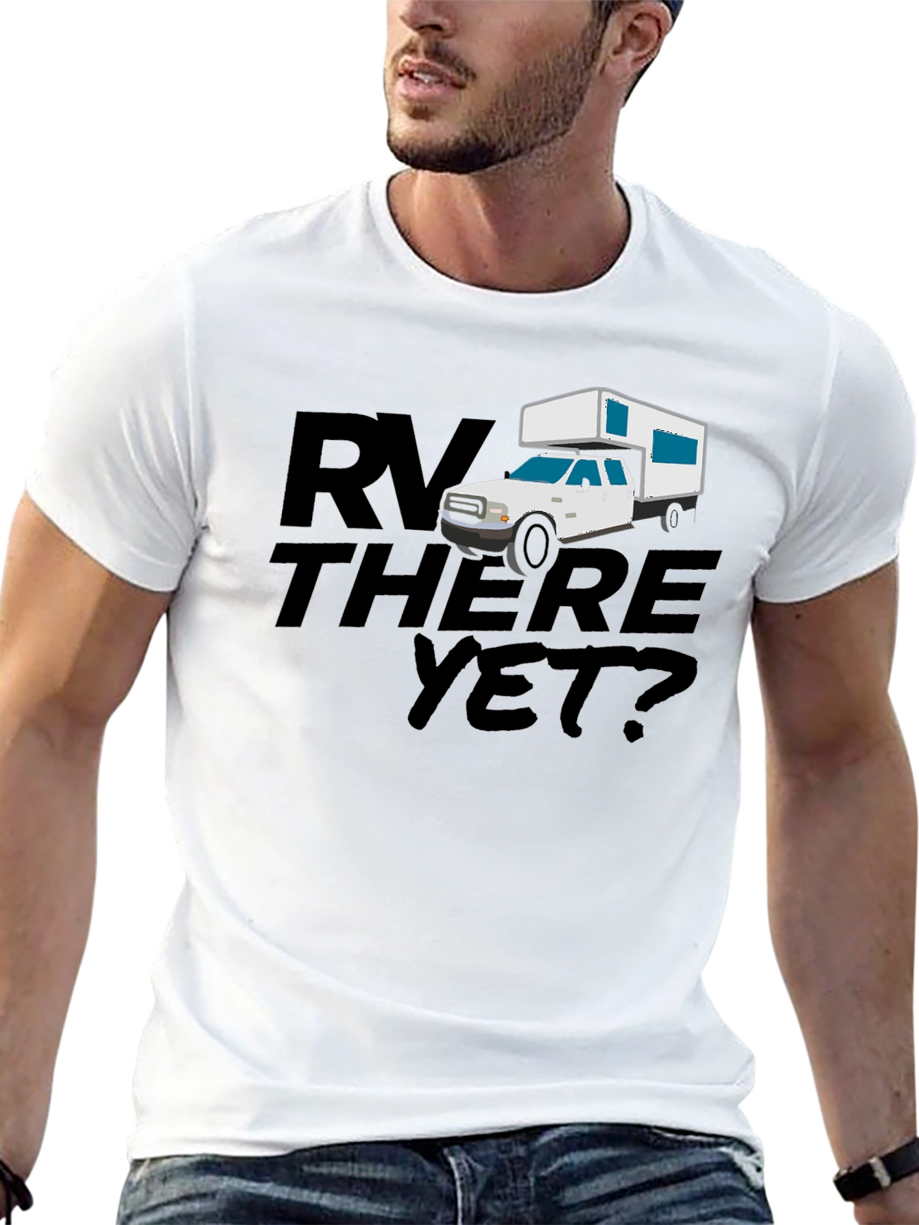 RV There Yet? Black Graphic Tee