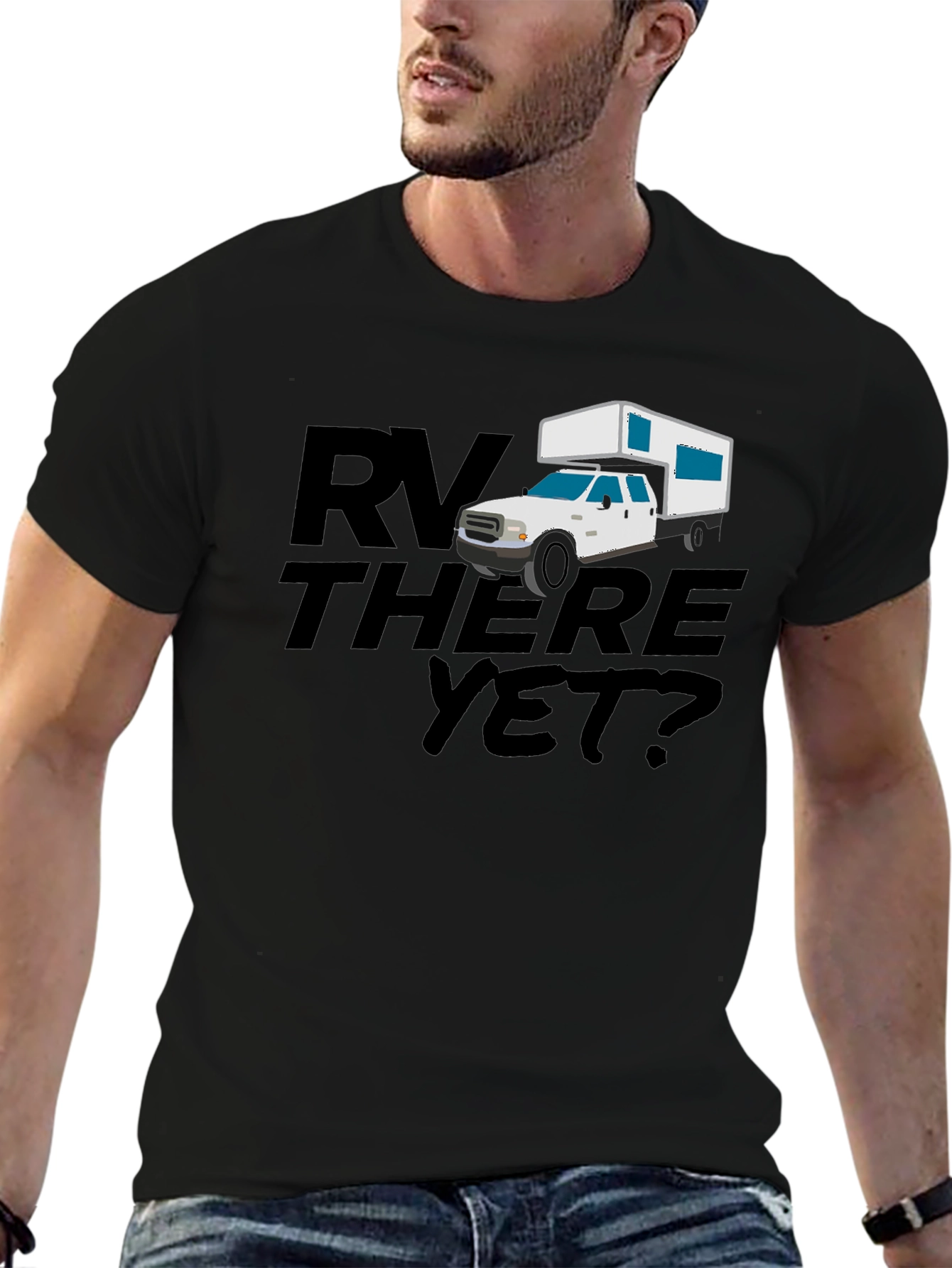 RV There Yet? Black Graphic Tee