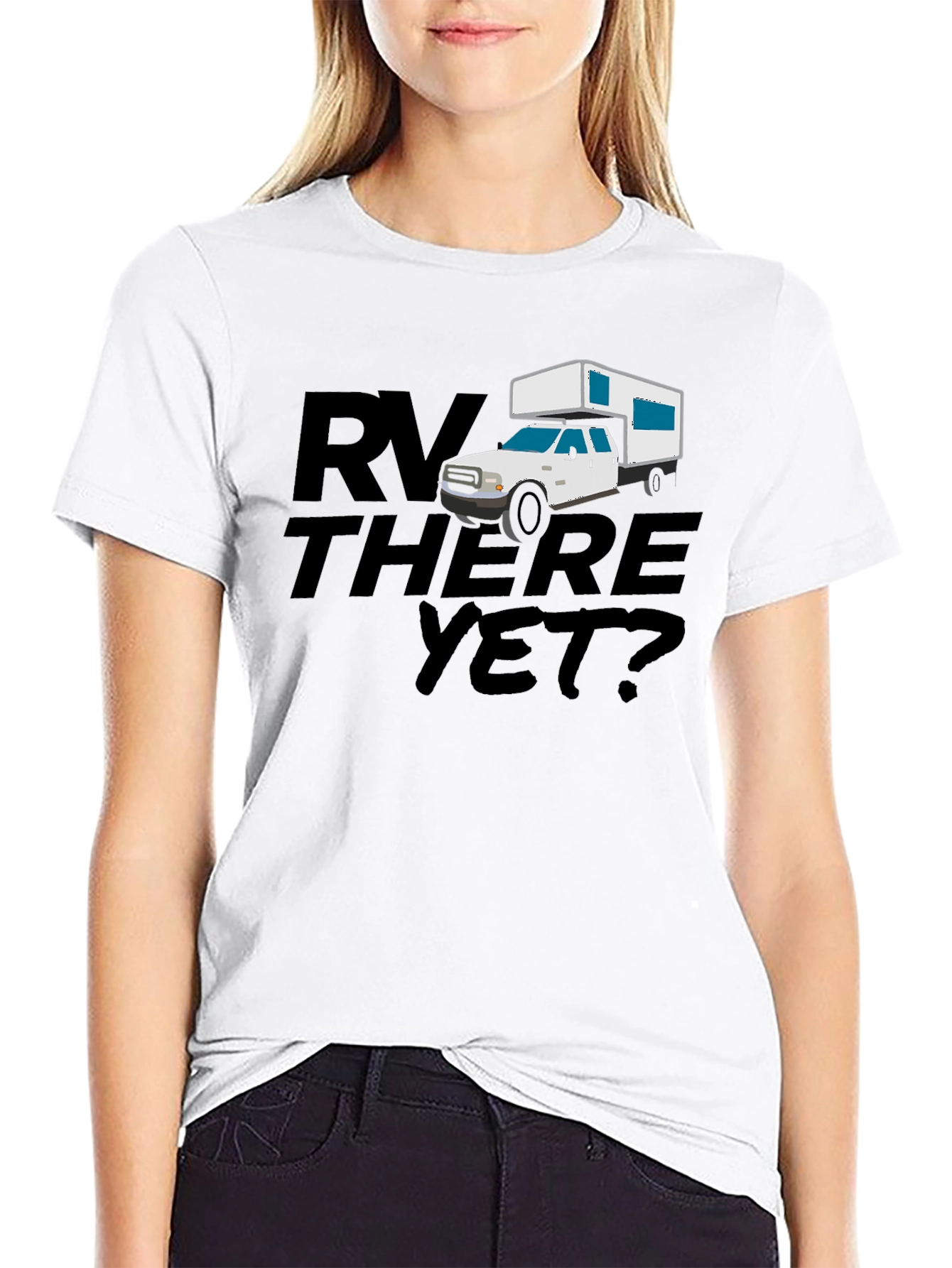 RV There Yet? Black Graphic Tee