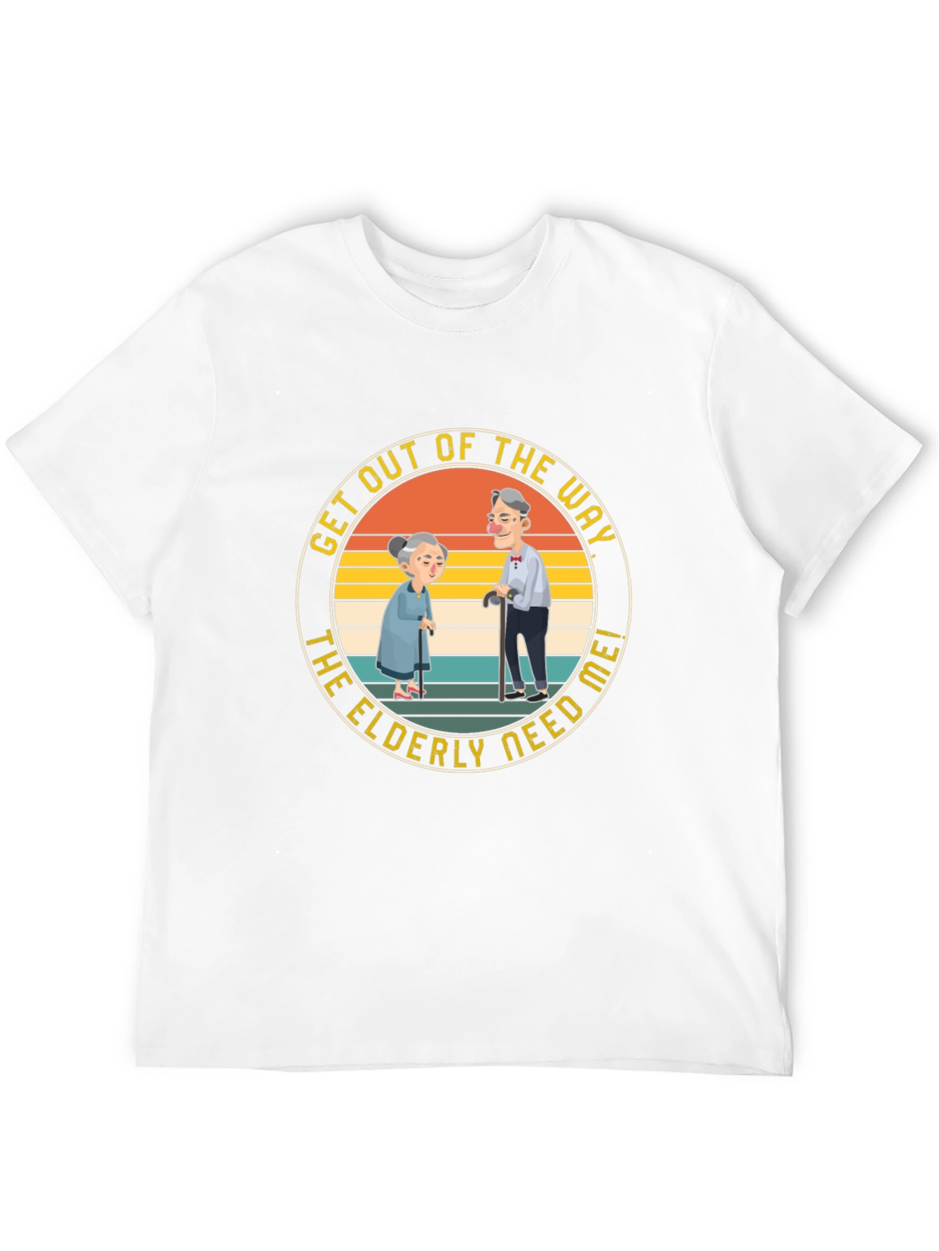 Funny Elderly Graphic T-Shirt