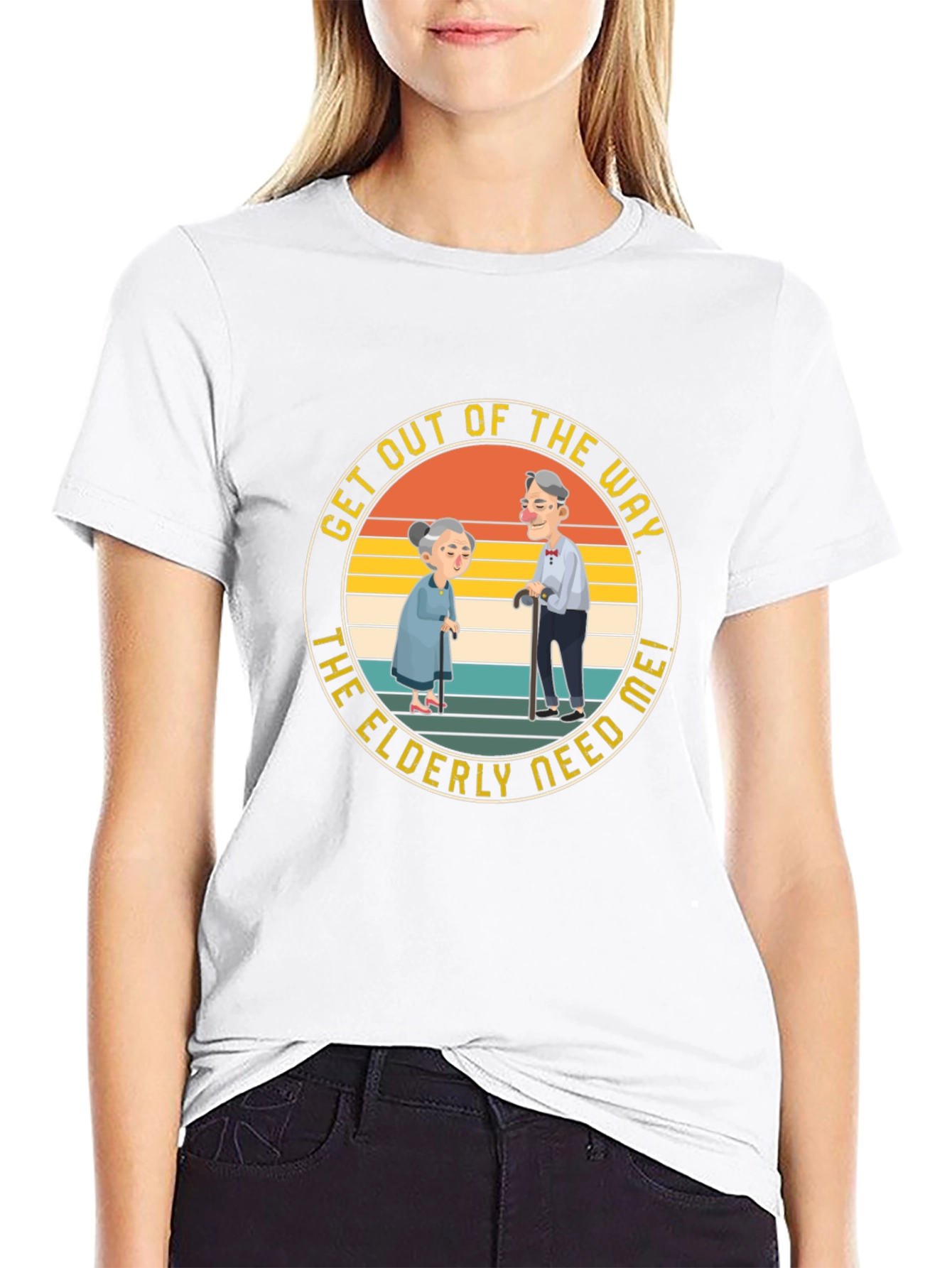 Funny Elderly Graphic T-Shirt