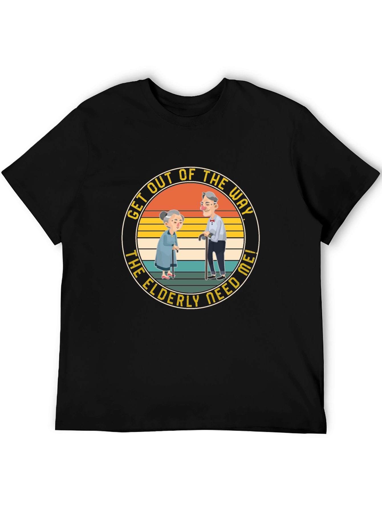 Funny Elderly Graphic T-Shirt