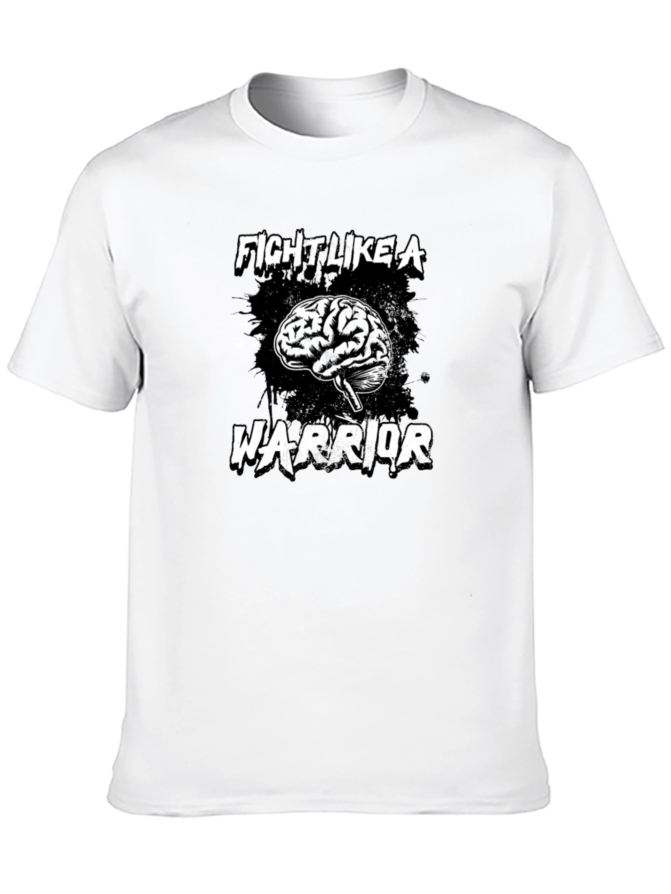 Fight Like A Warrior Brain T-Shirt