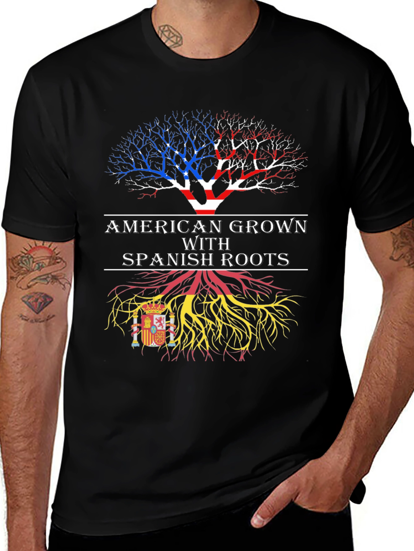 American Grown with Spanish Roots T-Shirt
