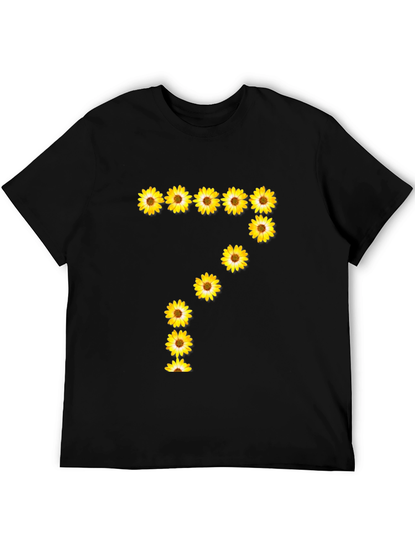 Sunflower Number 7 Black T-Shirt