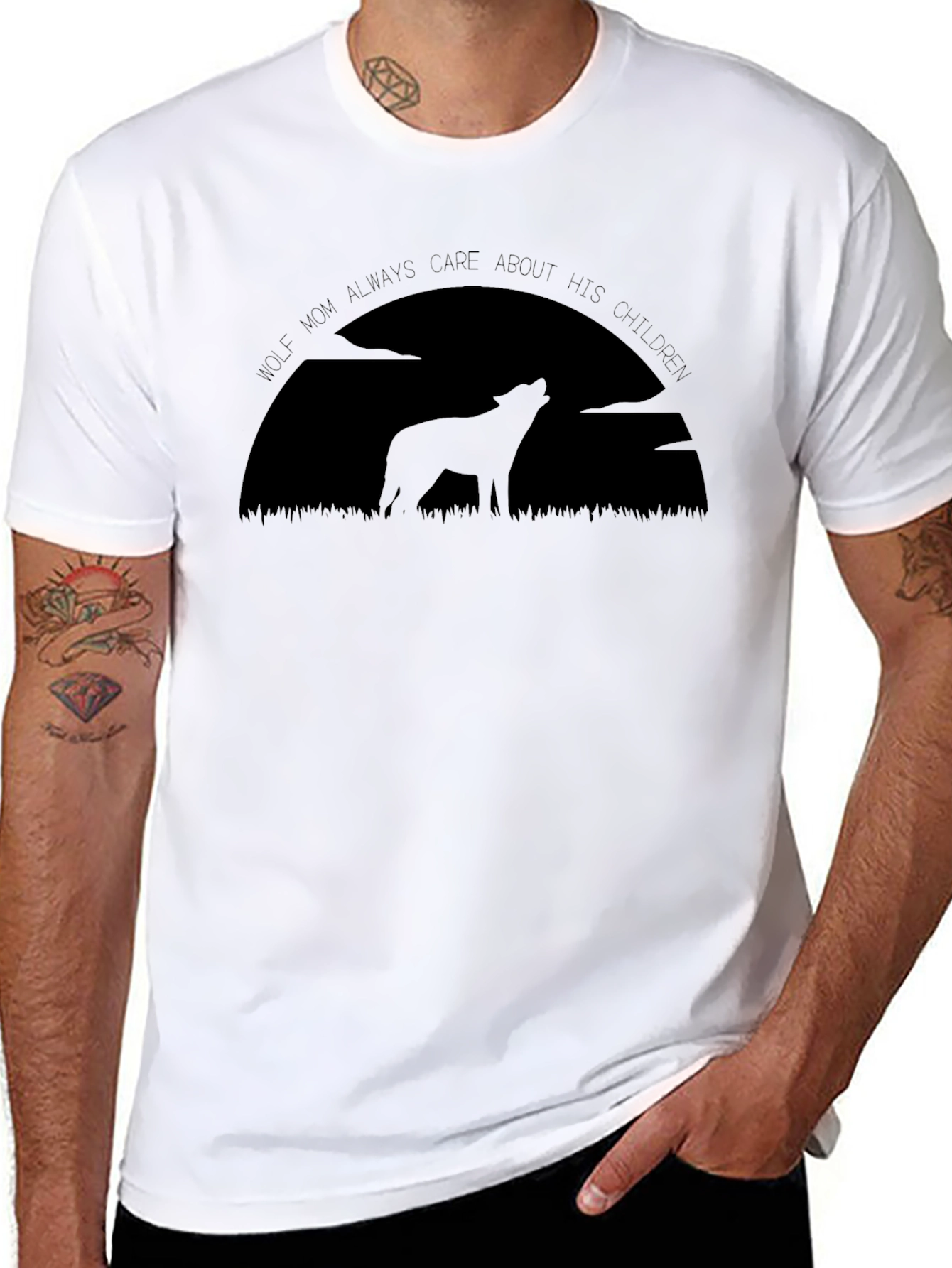 Wolf Mom Graphic Tee - Always Care