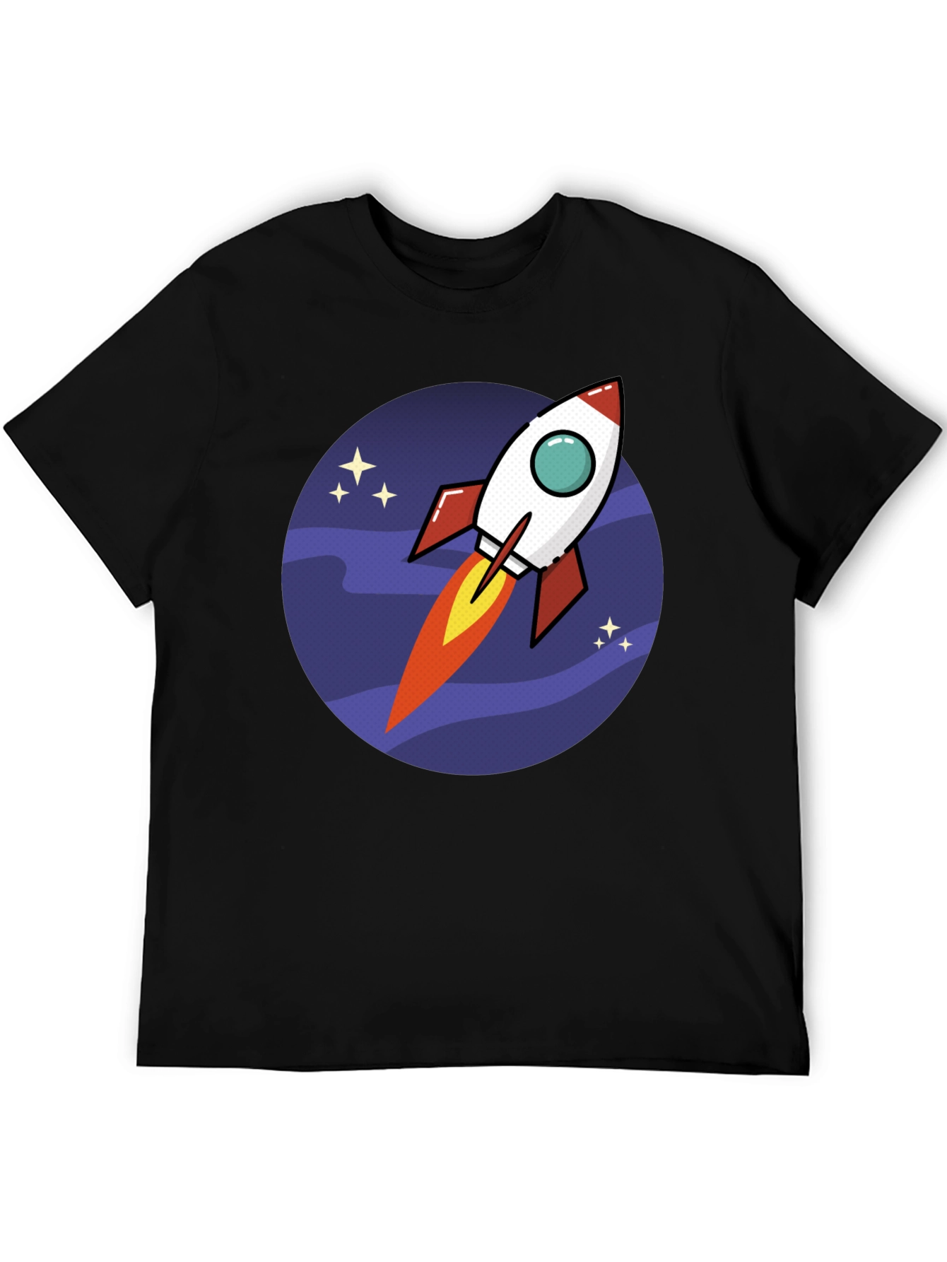 Rocket in Space T-Shirt - Fun Design