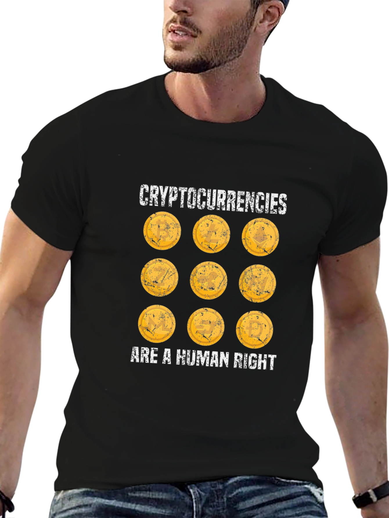 Cryptocurrencies Human Right Tee - Black