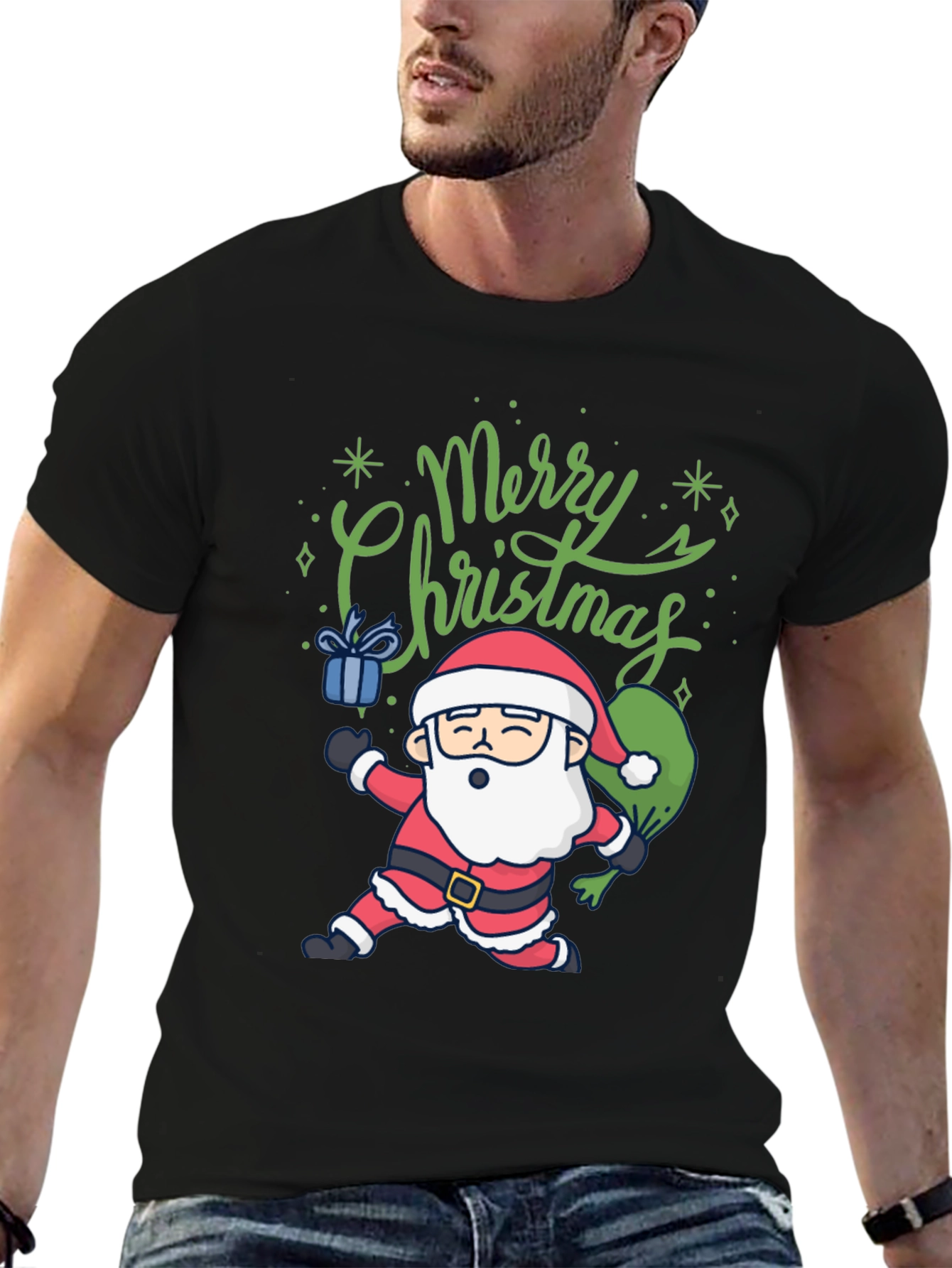 Merry Christmas Santa Graphic Tee