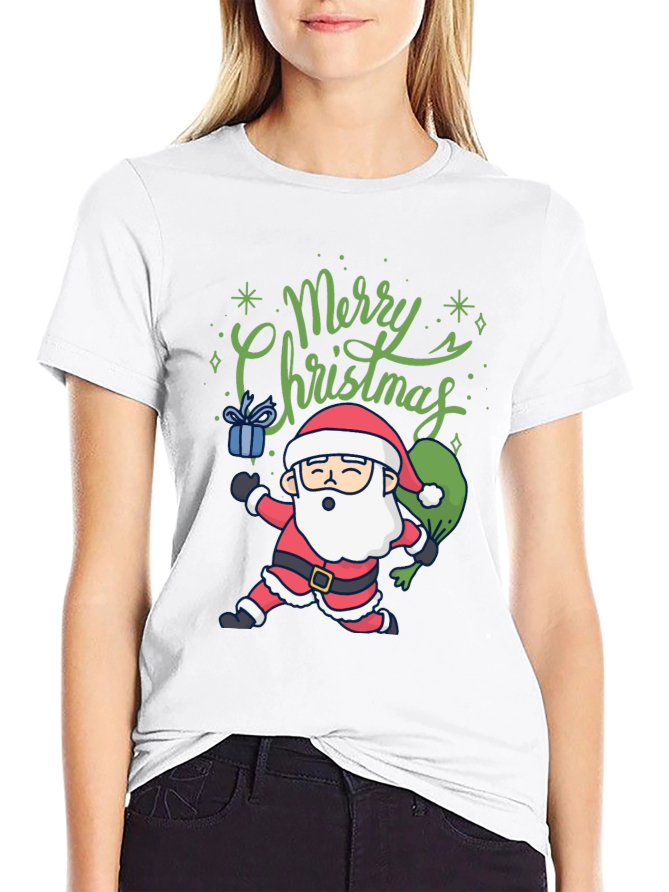 Merry Christmas Santa Graphic Tee