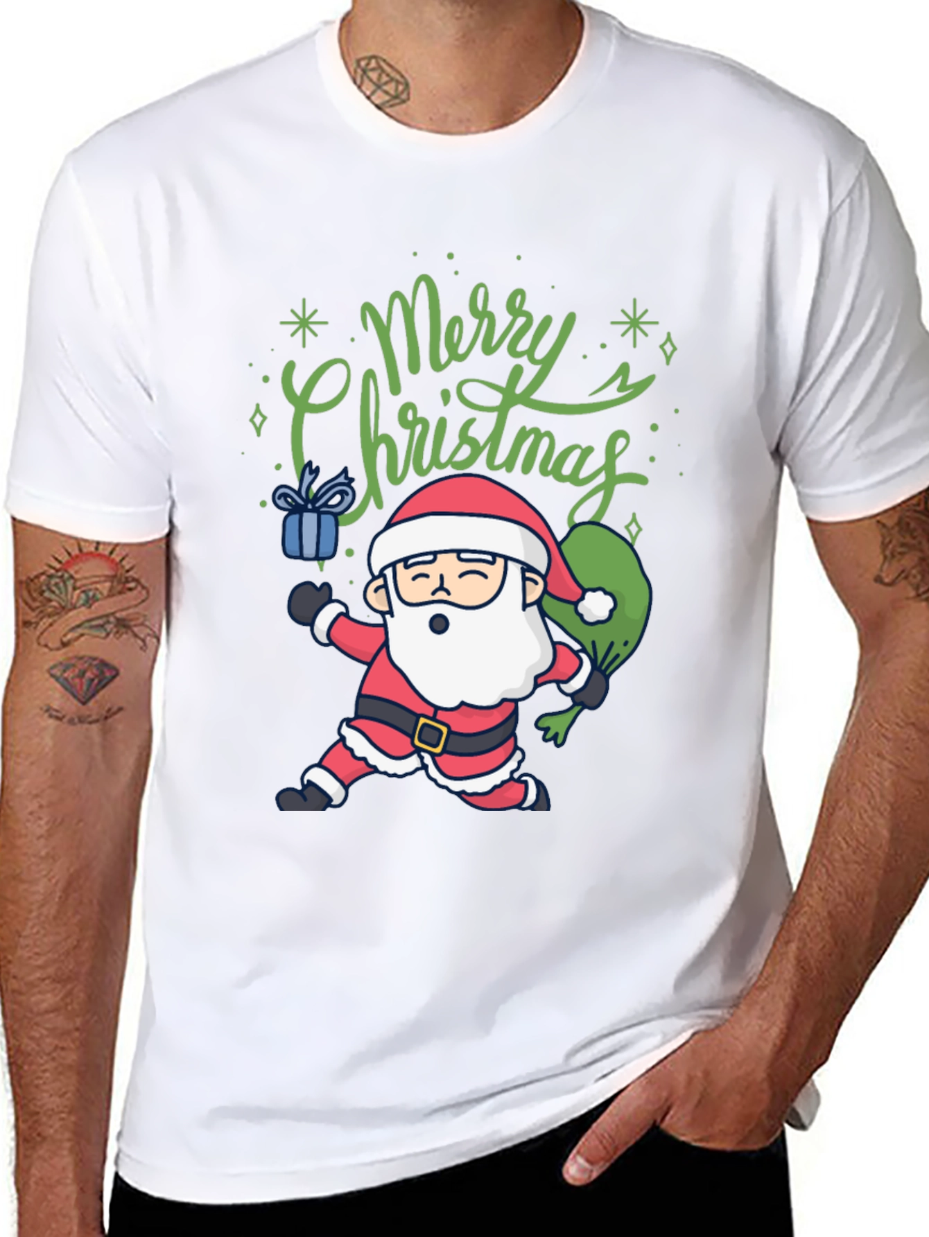 Merry Christmas Santa Graphic Tee