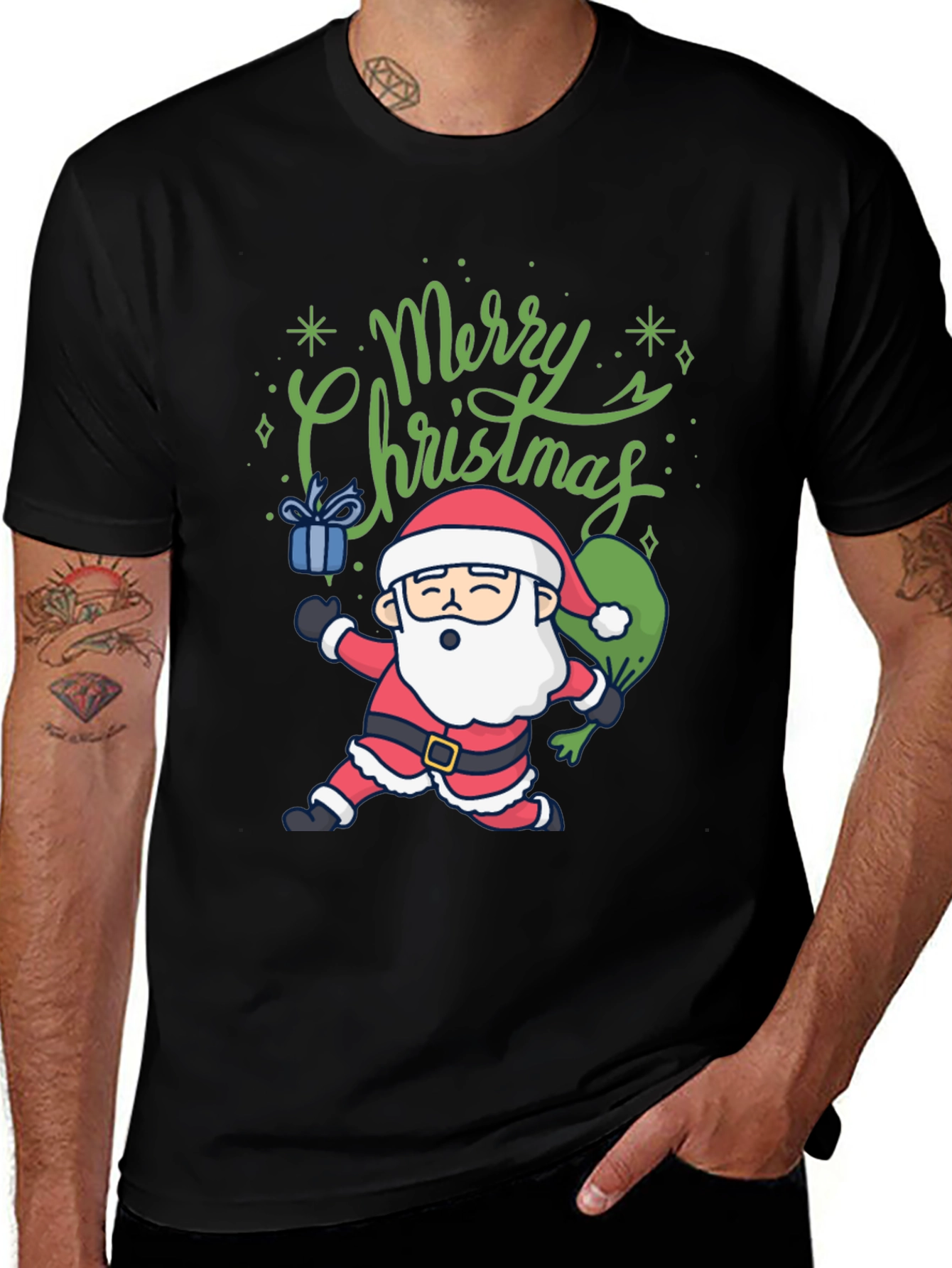 Merry Christmas Santa Graphic Tee