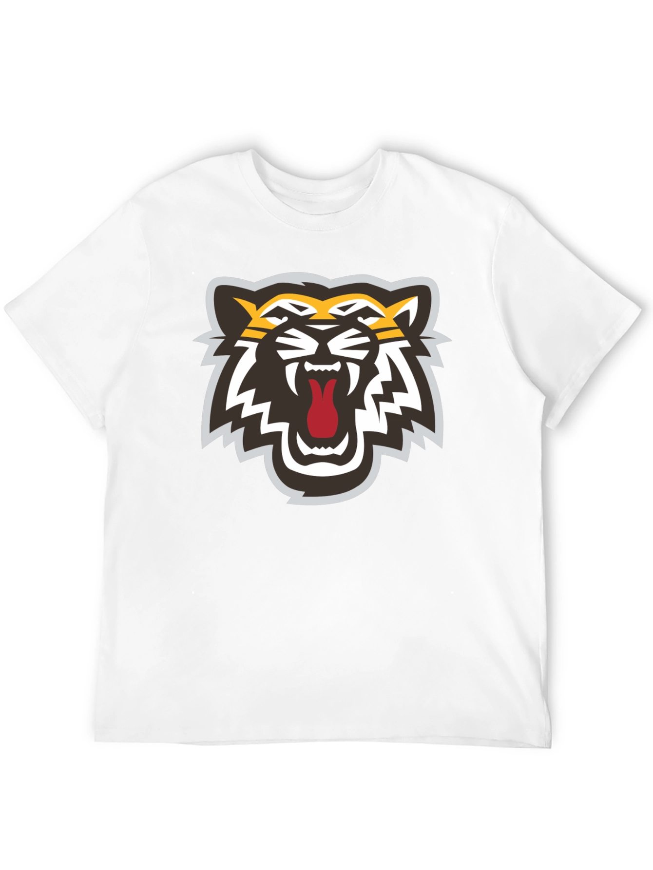 Bold Tiger Graphic Black T-Shirt