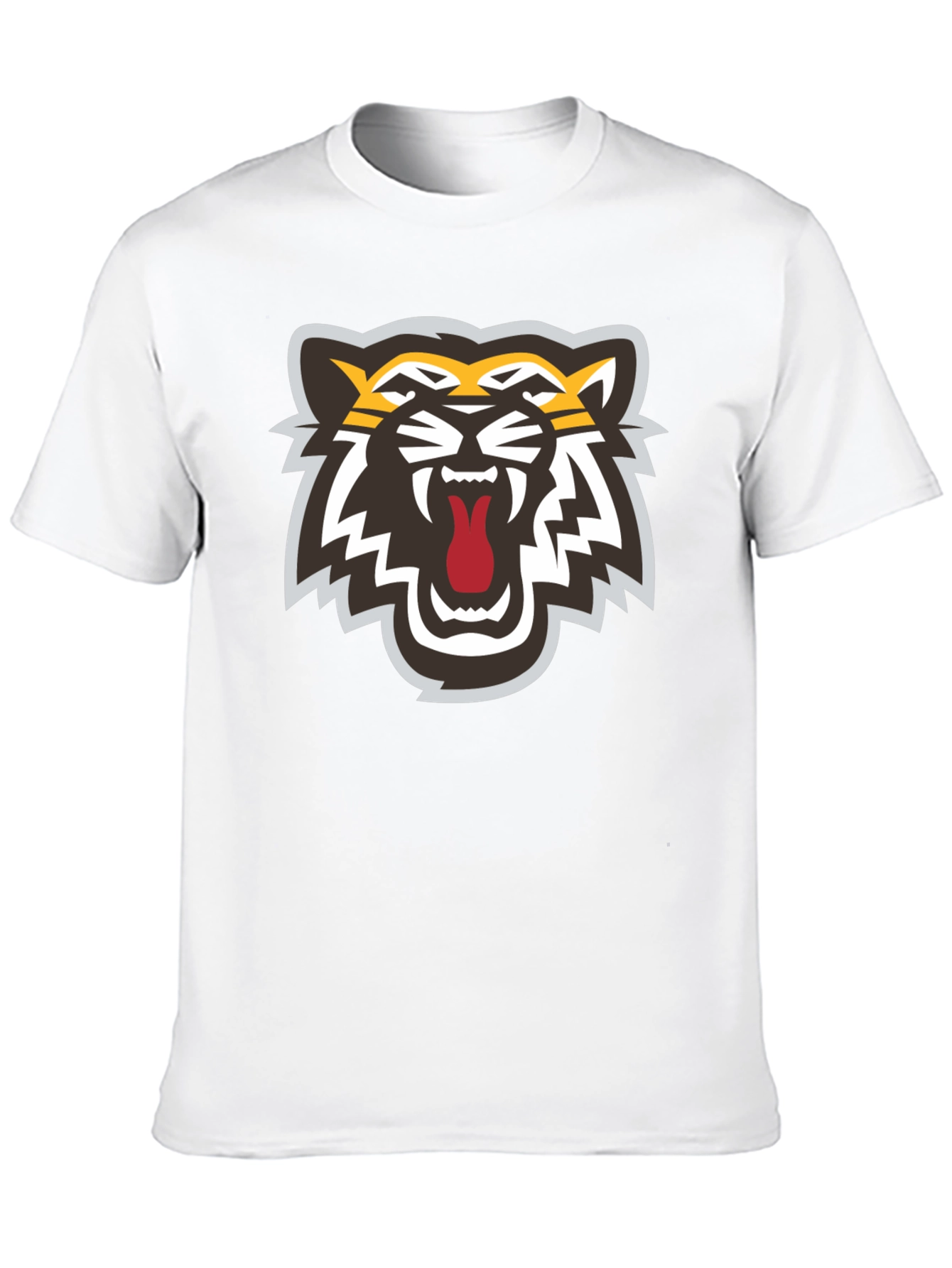 Bold Tiger Graphic Black T-Shirt