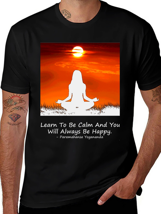 Calm Yoga Sunset T-Shirt