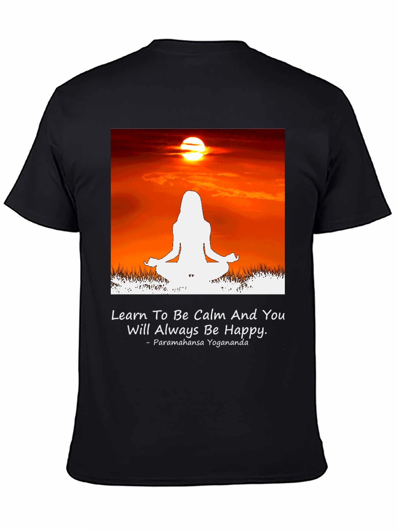 Calm Yoga Sunset T-Shirt