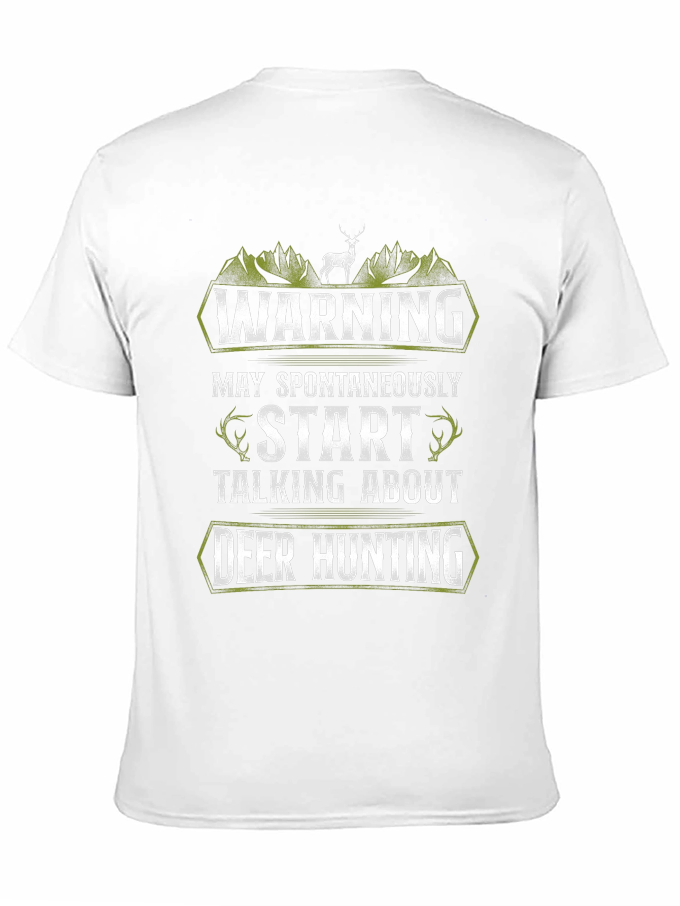 Deer Hunting Graphic Tee - Warning Funny Gift