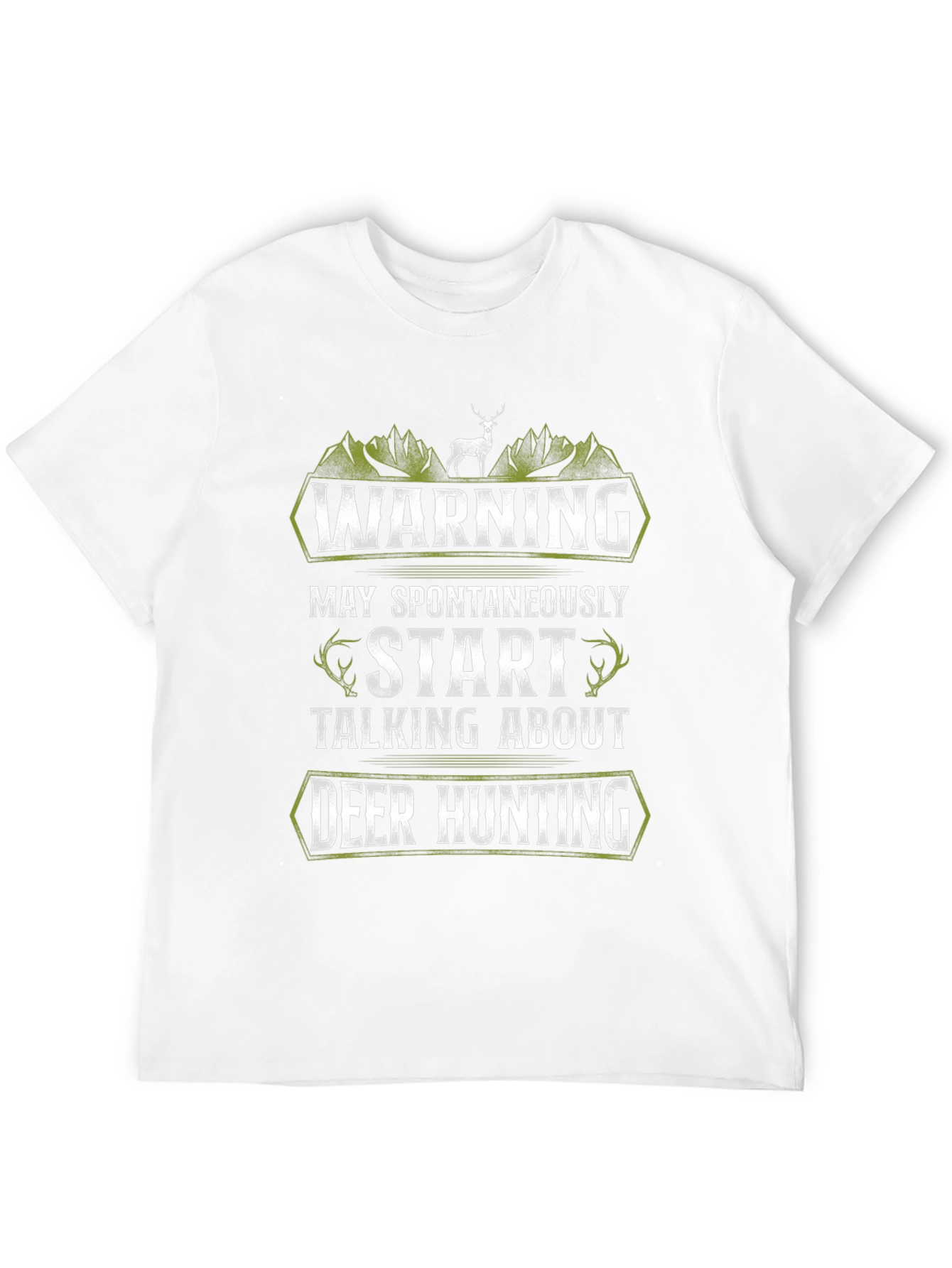 Deer Hunting Graphic Tee - Warning Funny Gift