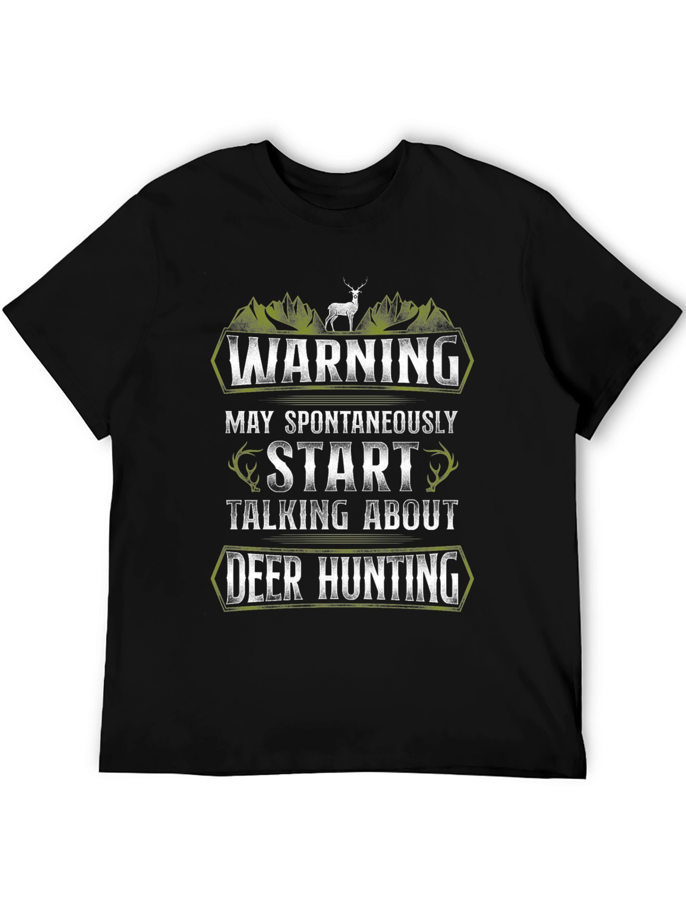 Deer Hunting Graphic Tee - Warning Funny Gift