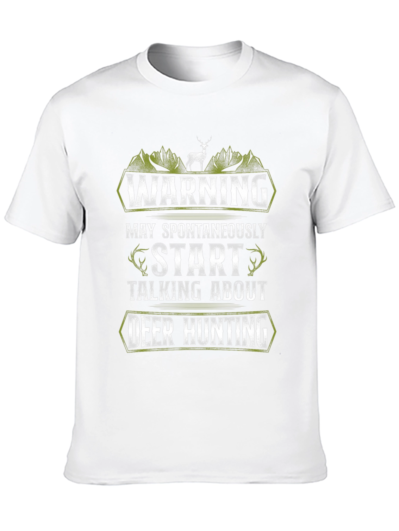 Deer Hunting Graphic Tee - Warning Funny Gift