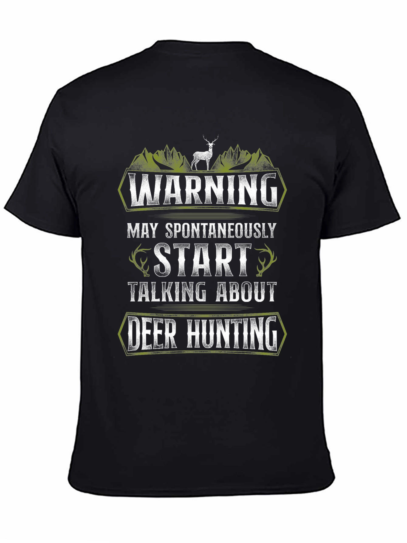 Deer Hunting Graphic Tee - Warning Funny Gift
