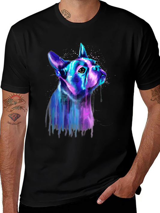 Neon Bulldog Graphic Tee